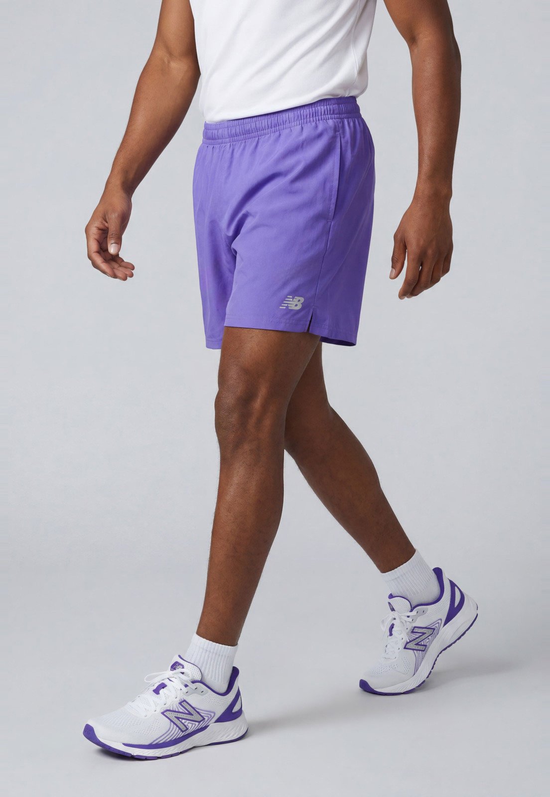Bermuda Masculina New Balance Cintura Média Roxo
