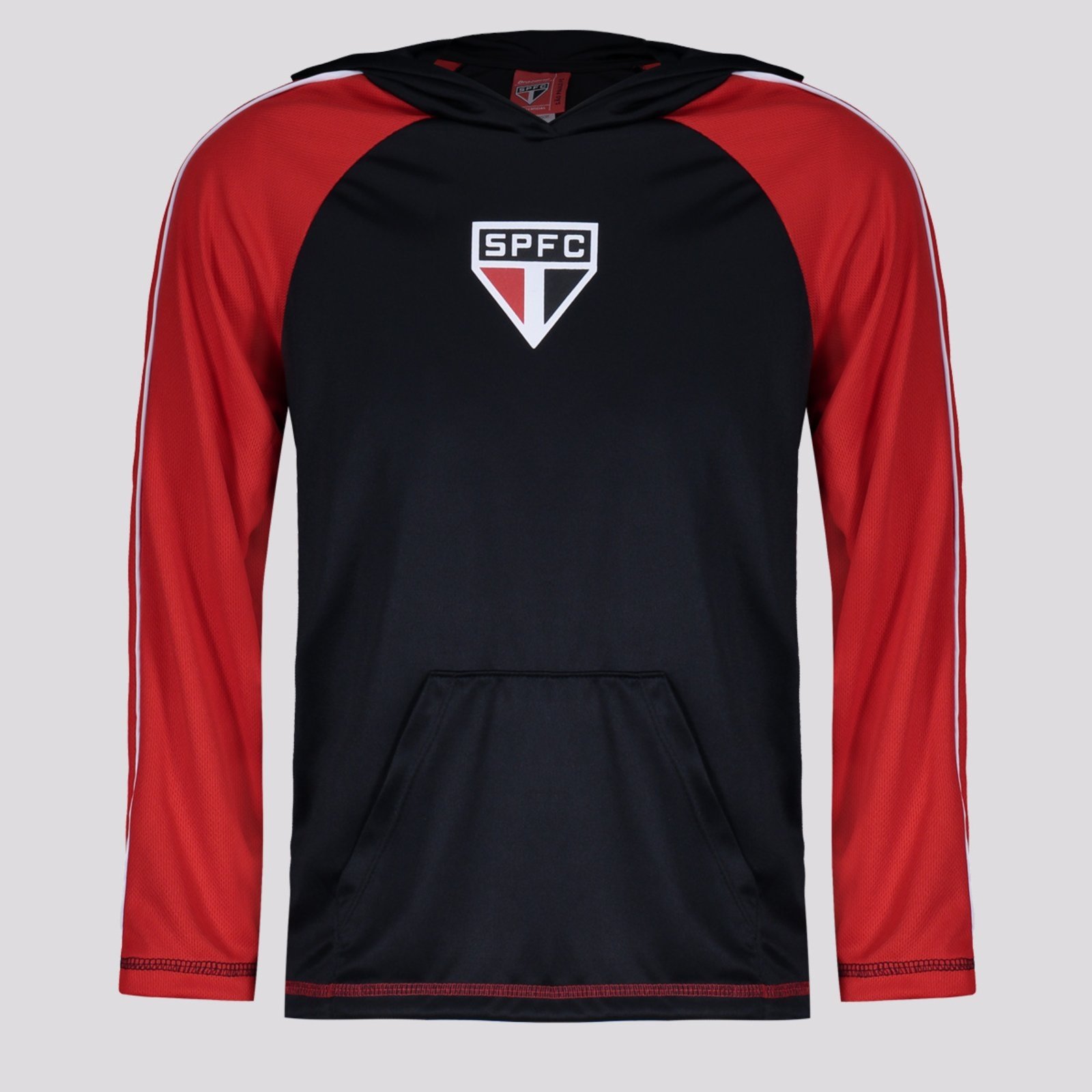 Blusa São Paulo Laçado Manga Longa Preta