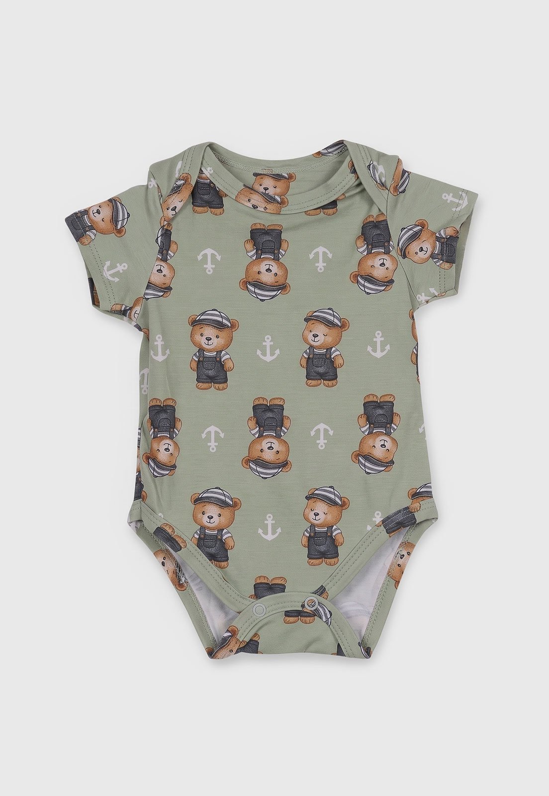 Infantil - Body Kyly Ursos Marinheiros Verde