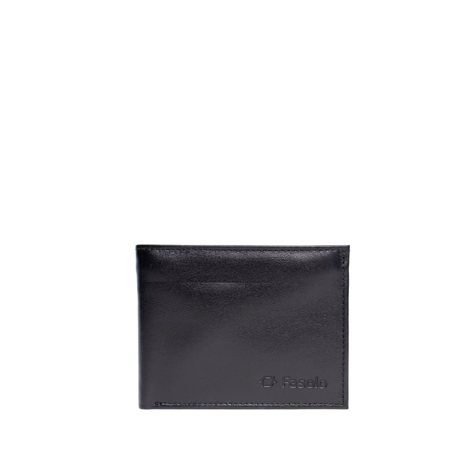 Vista 2 Carteira Masculina Fasolo H045035751 Couro Slim preto Fasolo preto