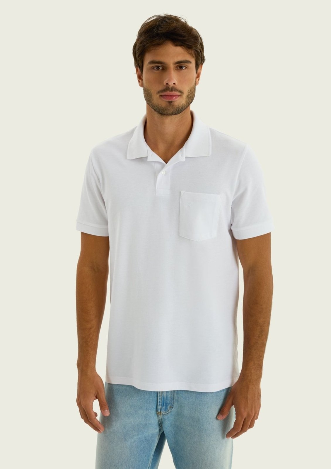 Camisa Polo Masculina Com Bordado Hering