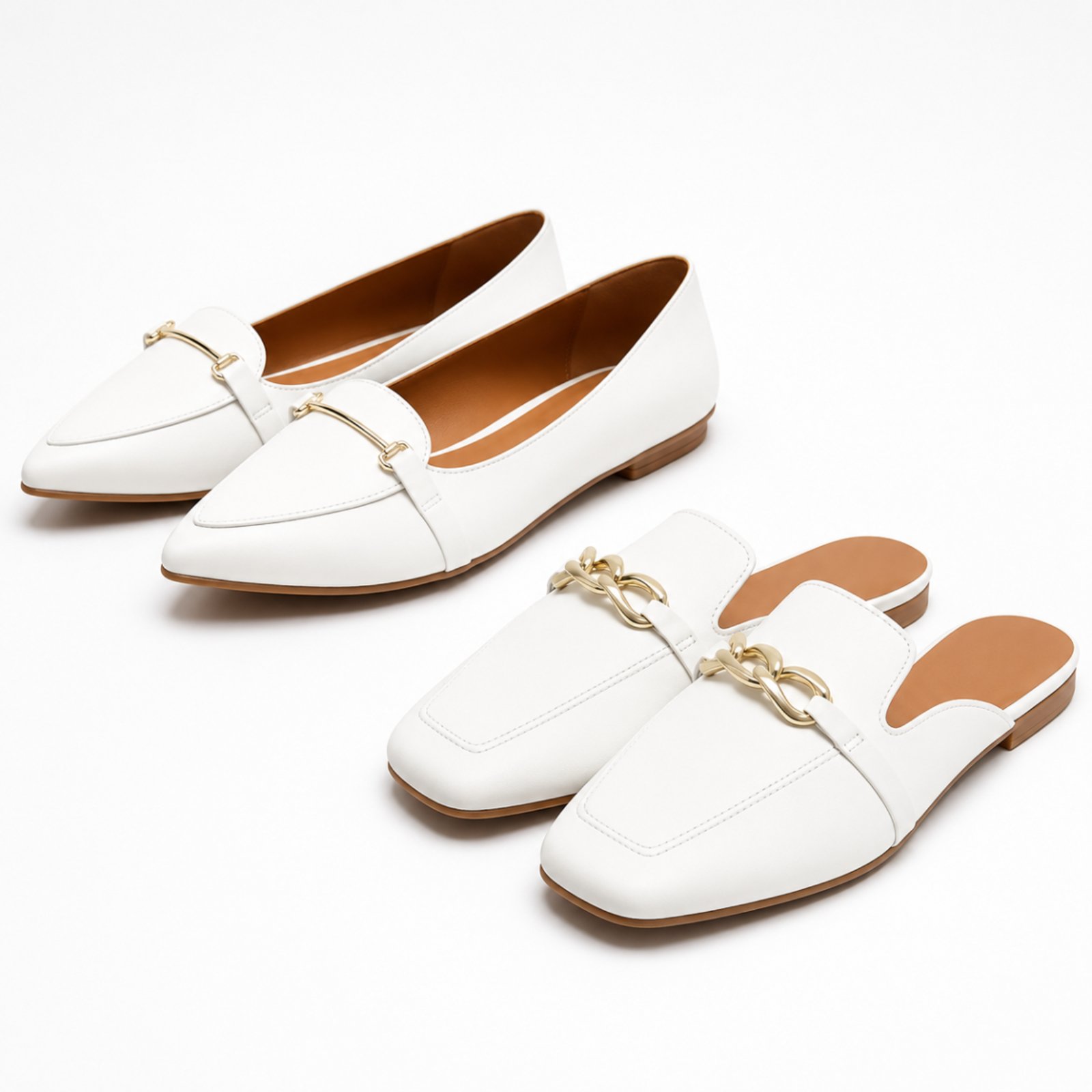 Mule Elegante Confortável e Sapatilha Leve Confortável- Kit Ideal Para o Dia a DIa