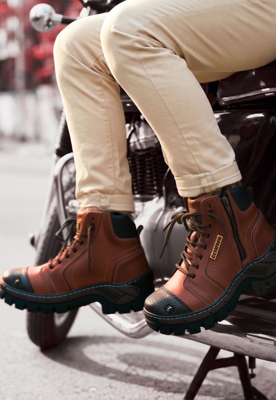 Bota Coturno Adventure Masculina Pantanal Brasil Clube do Sapato de Franca DFT Touring Marrom