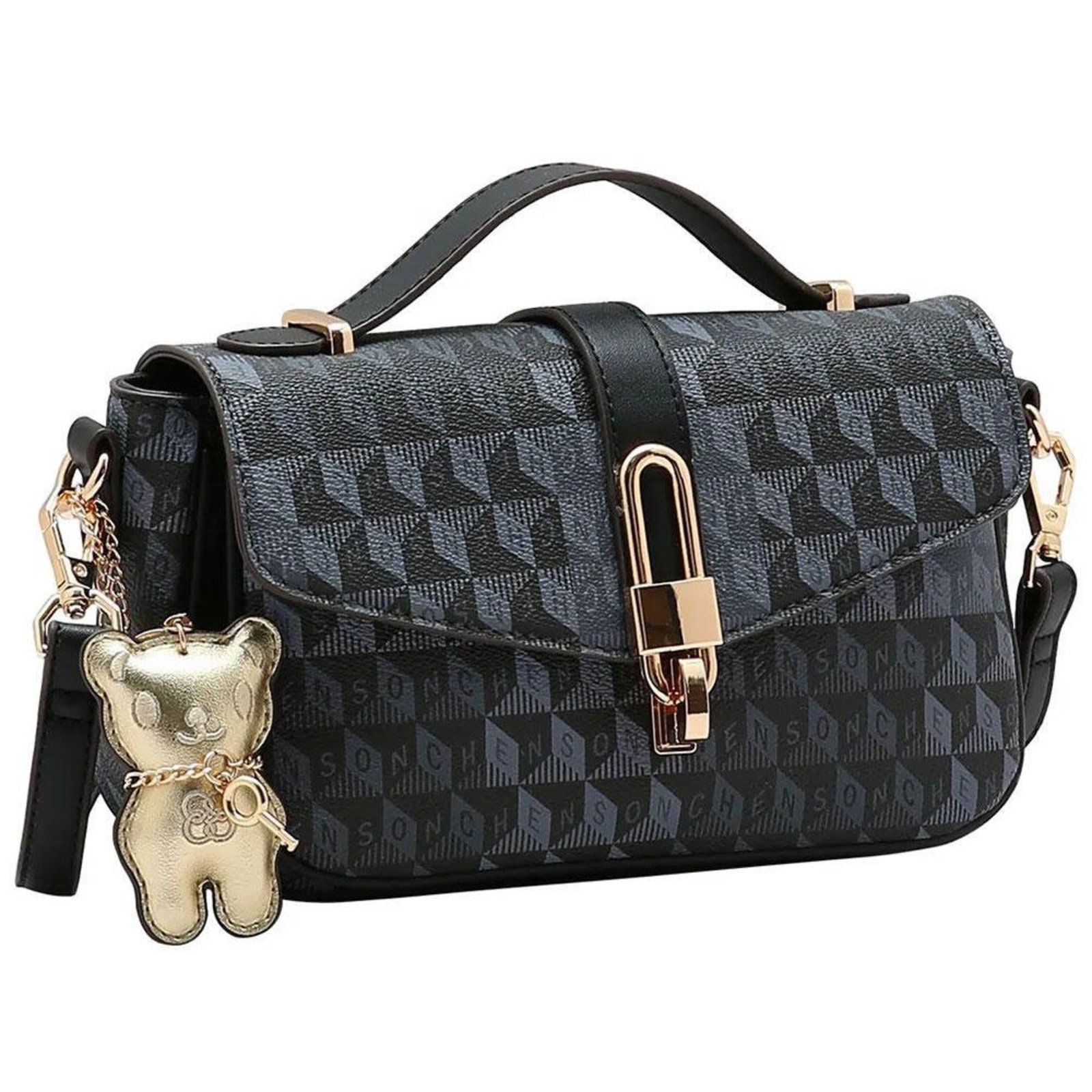Bolsa Feminina Transversal Chenson Cg85426 1825426 Preto