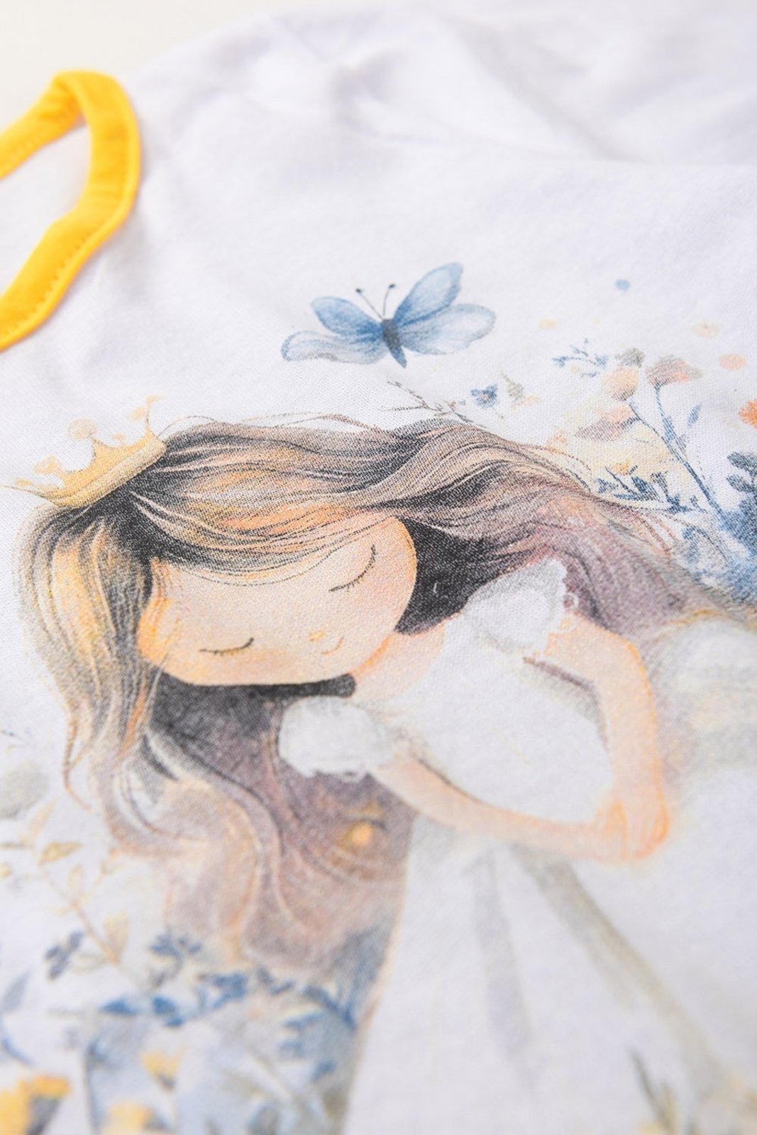 Vista 3 Pijama Manga Longa Feminino Princess - Branco Mega Kids unico Mega Kids unico