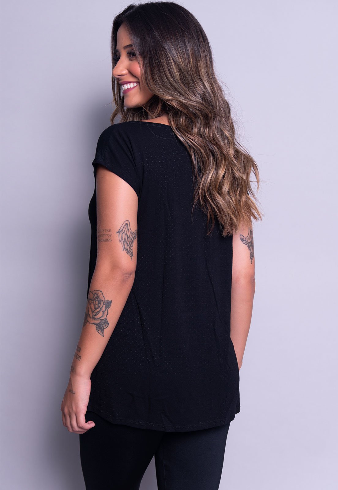 Vista 3 Blusa Serra e Mar Modas Fitness Marcella Academia Treino Fit branco SERRA E MAR MODAS branco