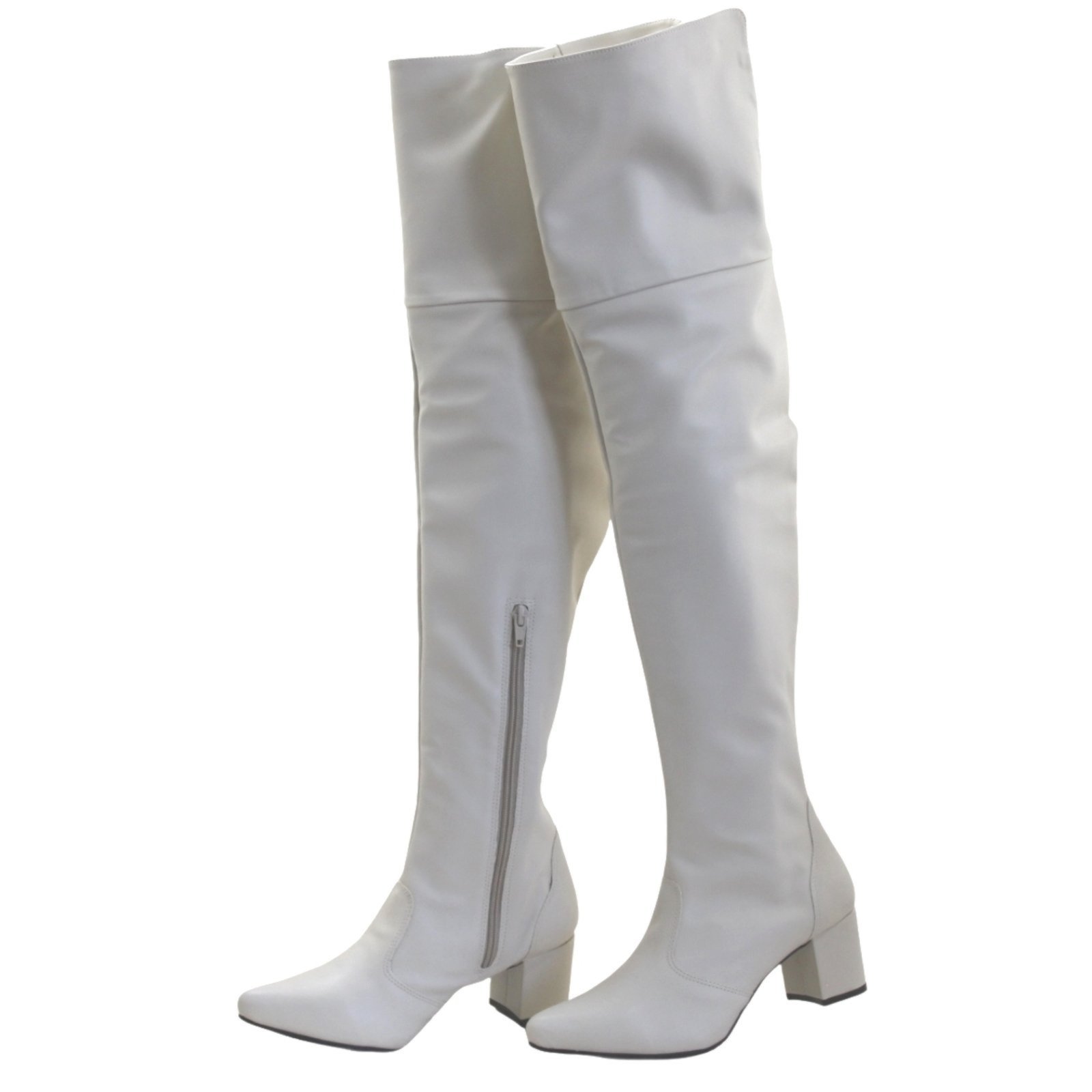 Botas Femininas Over Knee Lirom Cano Longo Coxa Salto Bico Fino Confortável