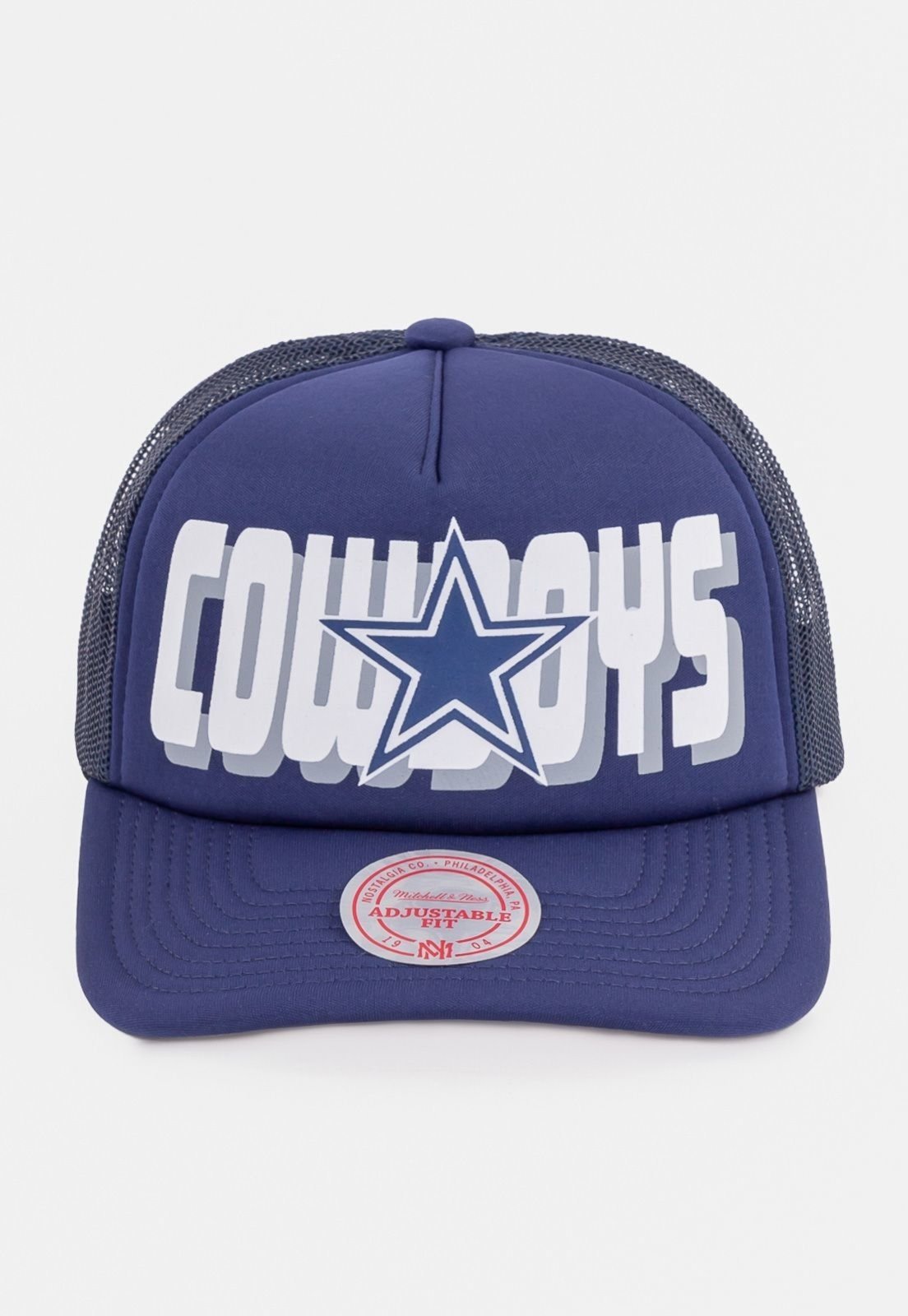 Boné Mitchell & Ness NFL Aba Curva Cowboys Azul Marinho