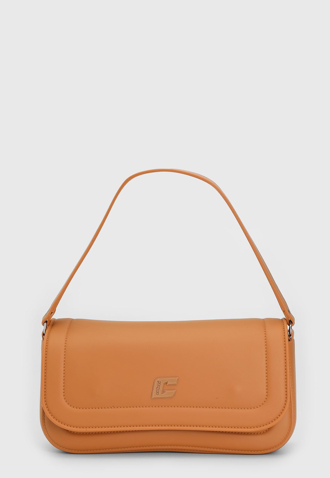 Bolsa Tiracolo Feminina Colcci Logo Caramelo