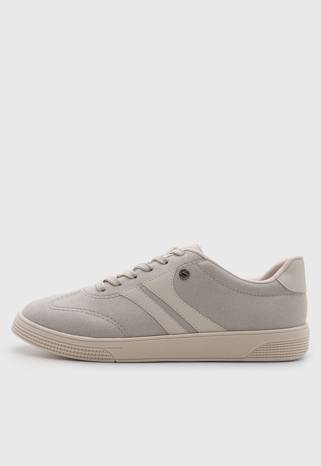 Tênis Feminino VIA UNO Casual Cano Baixo Bege