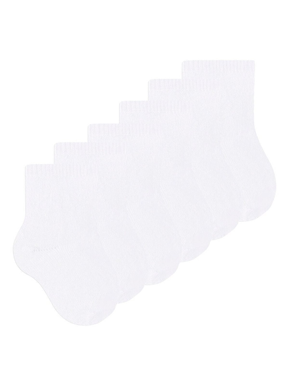 Kit 6 Pares de Meias Cano Curto Selene 1320-001 Branco