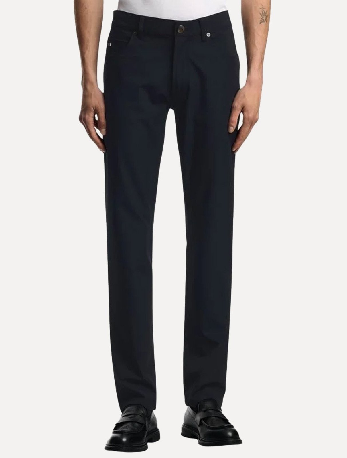 Calça Jeans Empório Armani Masculina J06 Slim Fit Cintura Baixa Azul Marinho