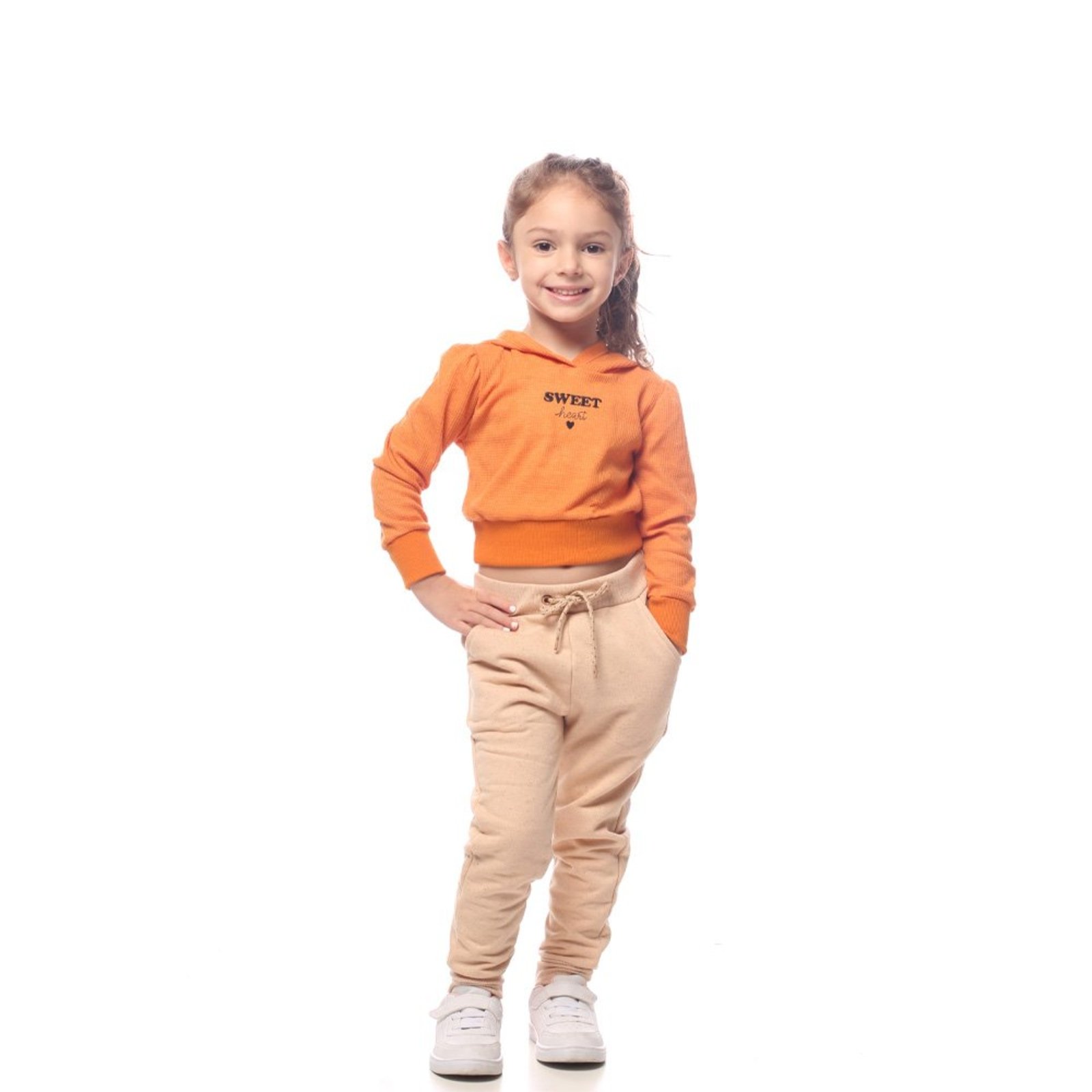 Infantil - Blusa Menina - Ferrugem - 50305-1086 Laranja