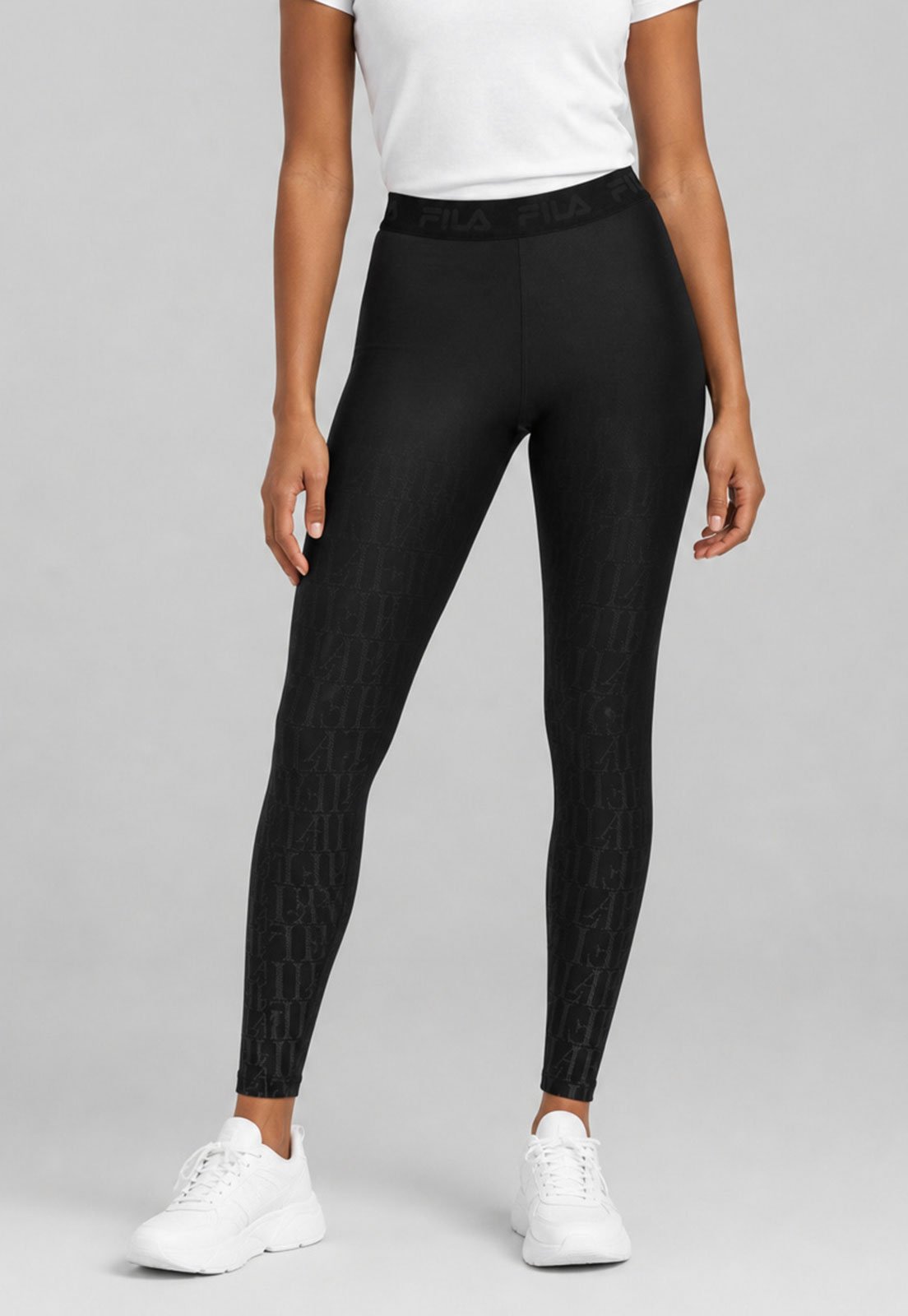 Calça Legging Feminina Fila Train Elastic Preta