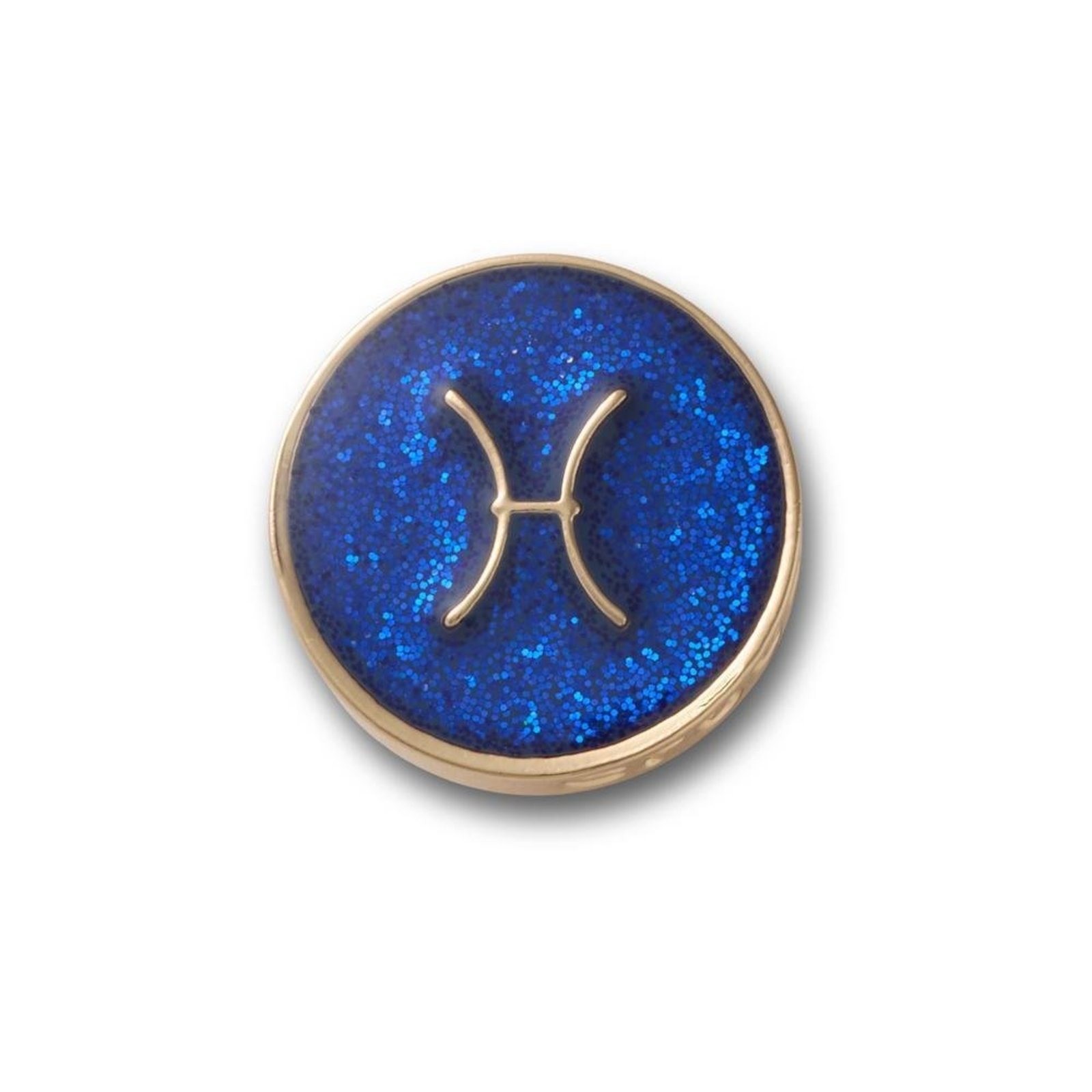 Infantil - Jibbitz™ Signo Peixes Dourado Único Branco