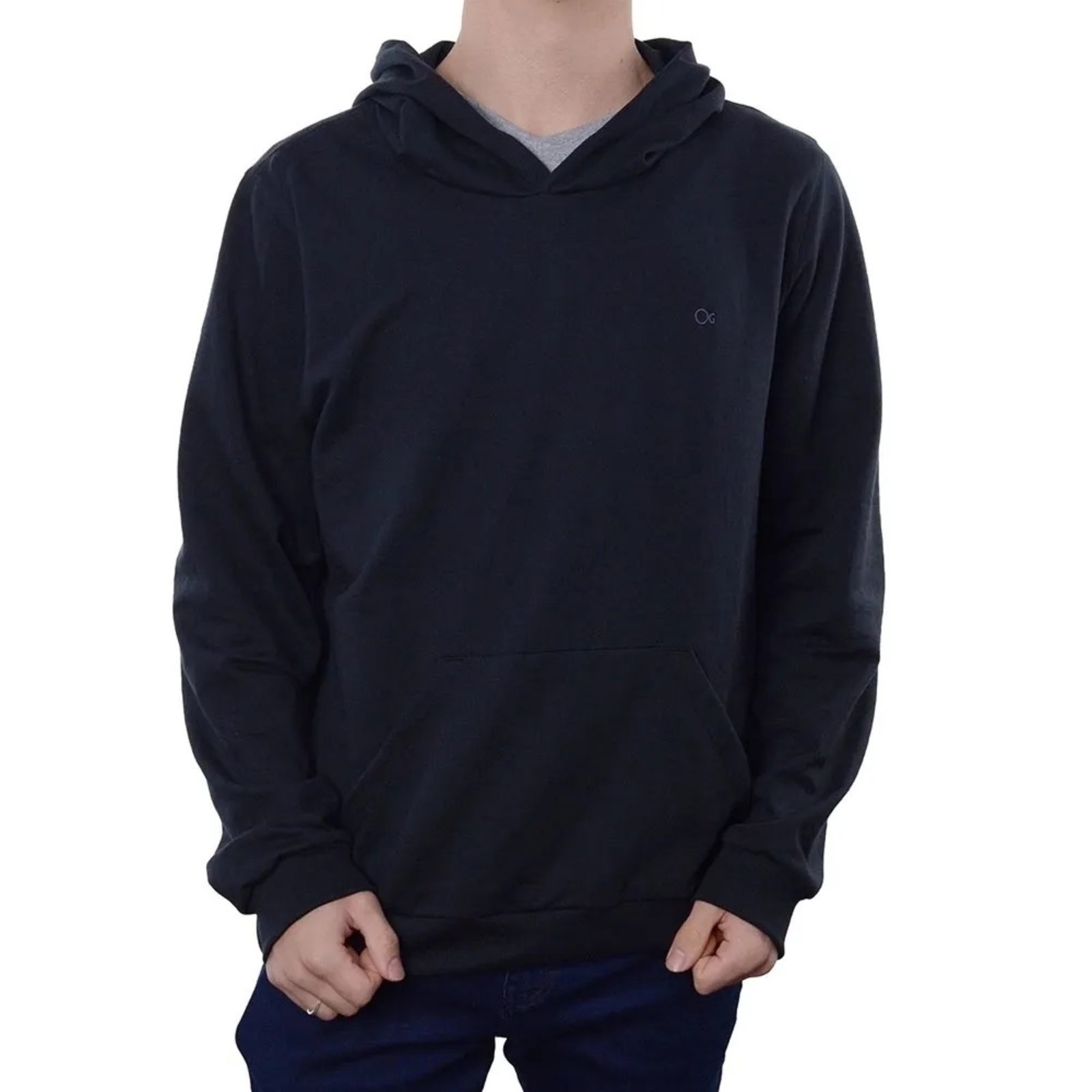 Blusa Moletom Essencial Masculino Ogochi 026490001 Preto