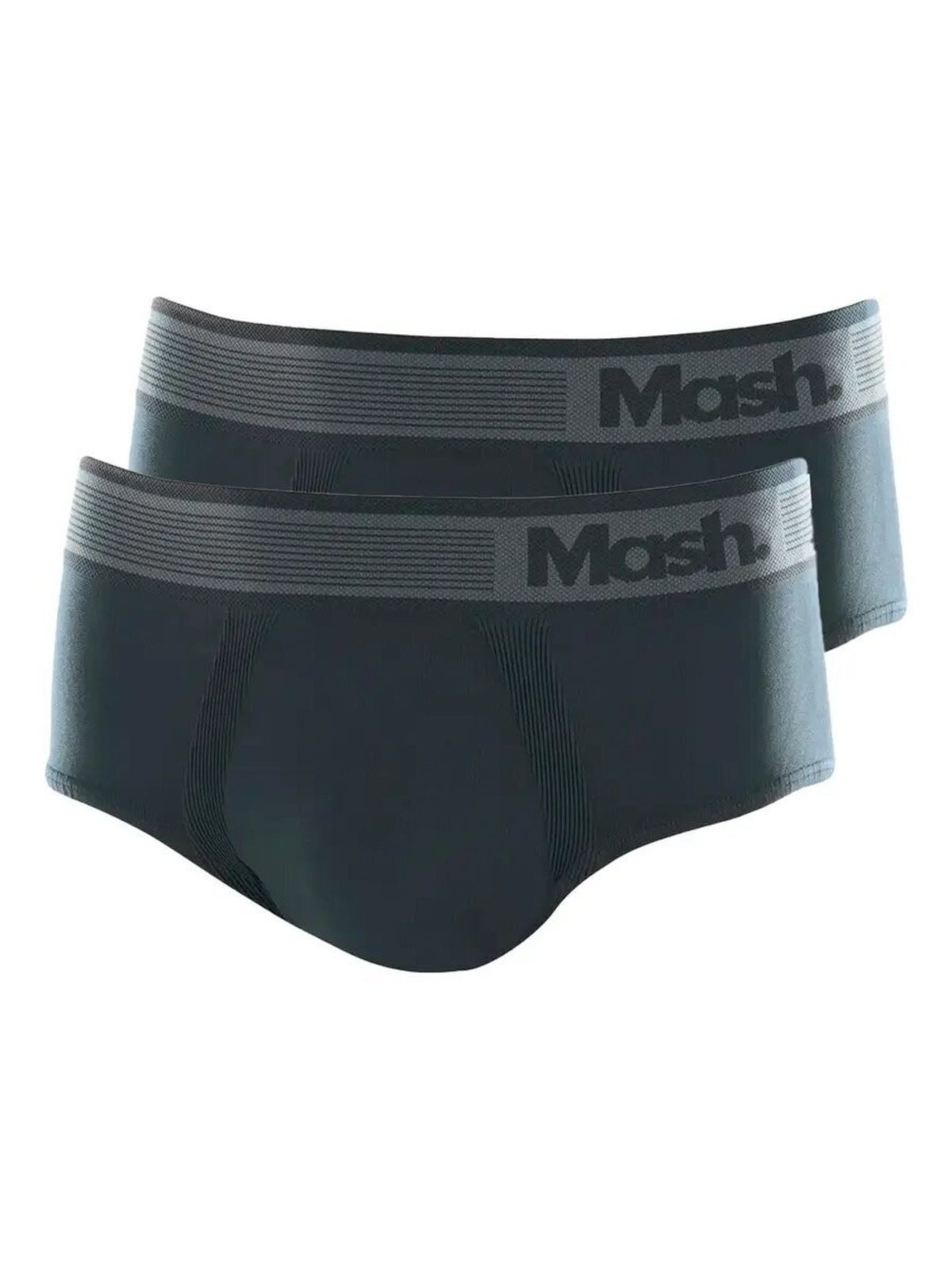 Kit com 2 Cueca Slip Mash 713.02 Cinza