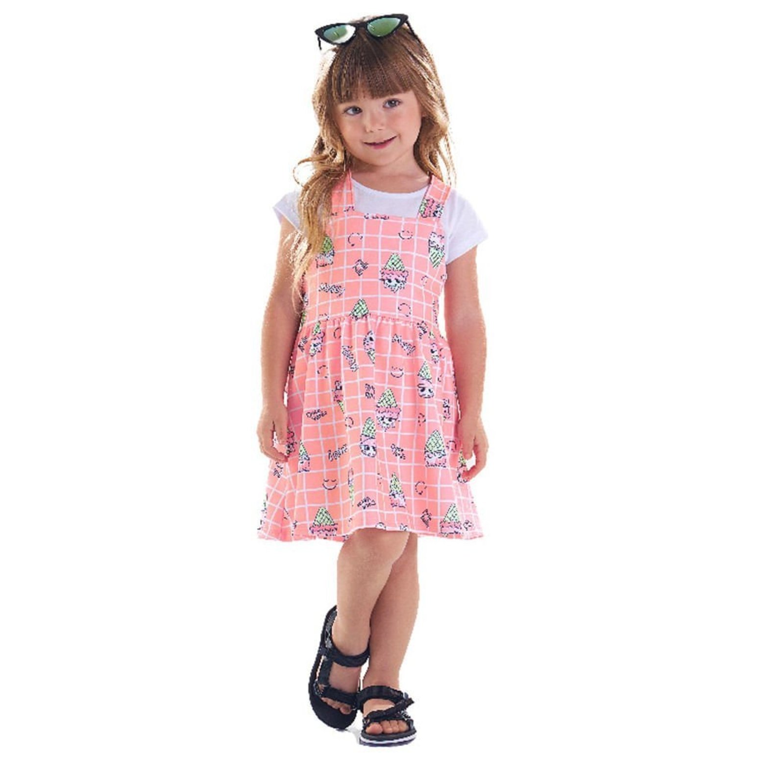 Infantil - Conjunto Primeiros Passos Menina - Rosa Lumi - 48308-1184