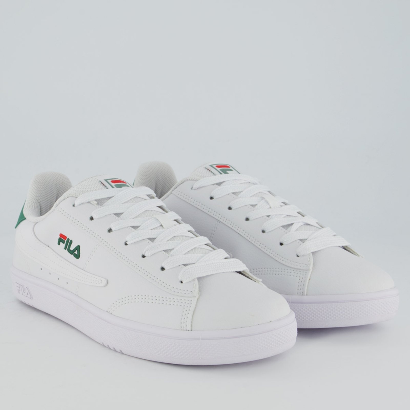 Vista 3 Tênis Fila Court 90 Sport Branco e Verde branco verde Fila branco verde