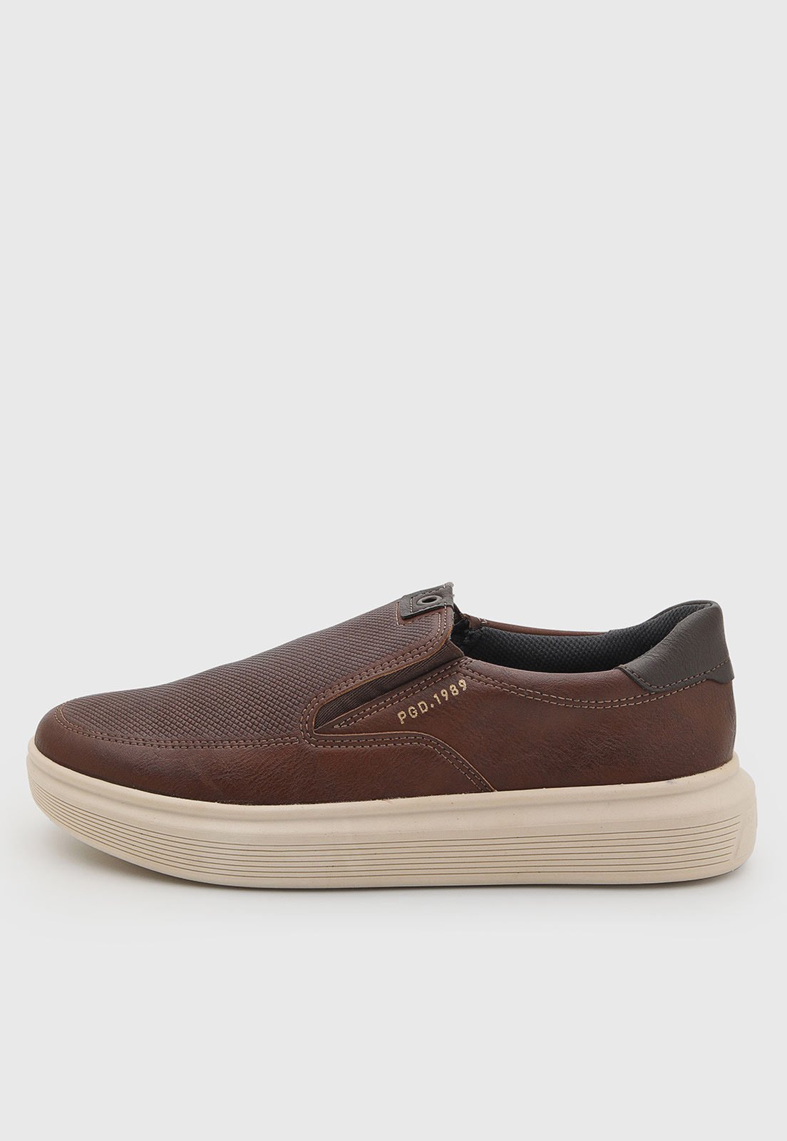 Tênis Masculino Pegada Slip On Marrom