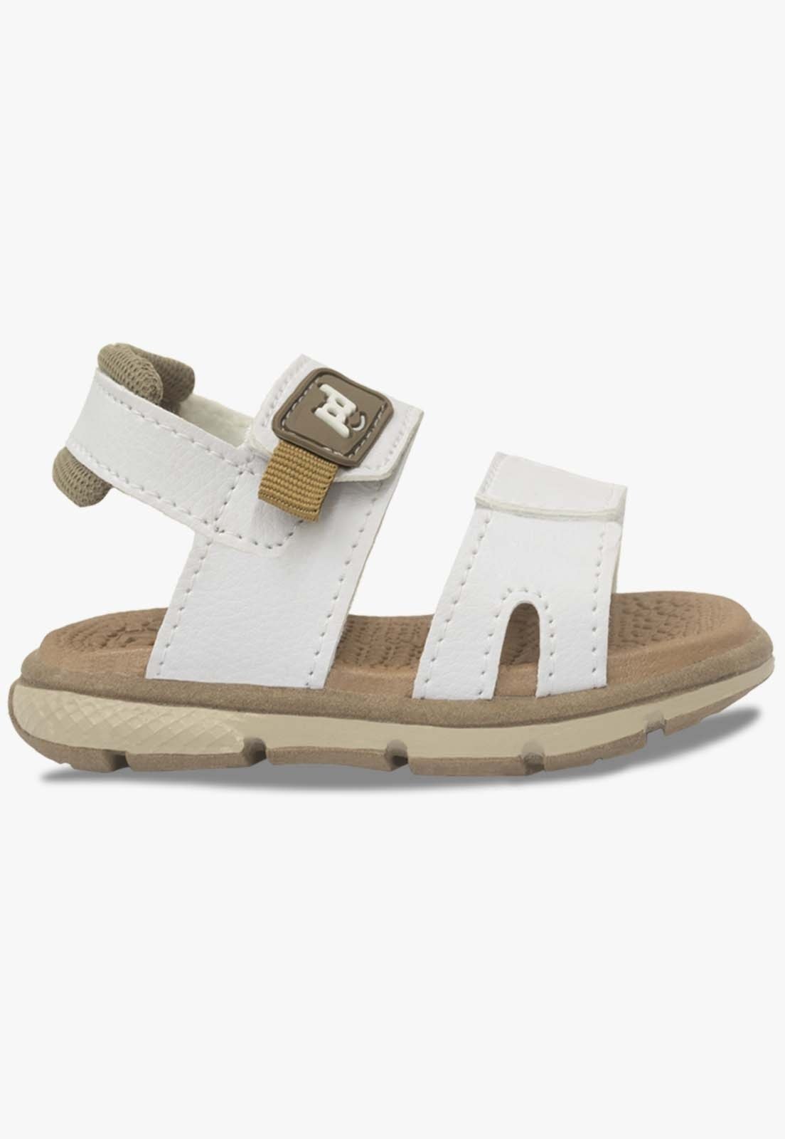 Vista 3 Infantil - Sandalia Papete Pópidi Menino Calce Facil Casual branco Pópidí branco