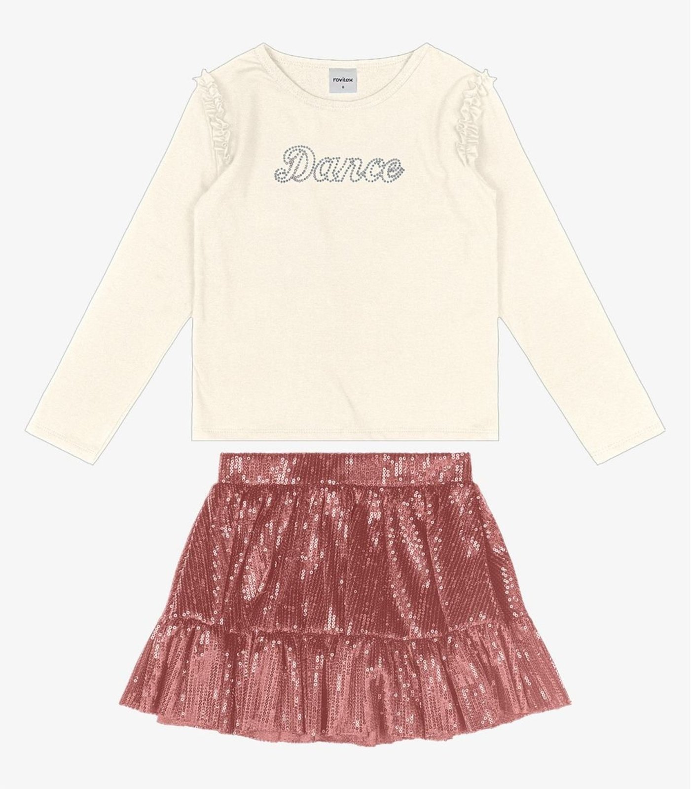 Infantil - Conjunto Blusa Com Saia Trick Nick Unica