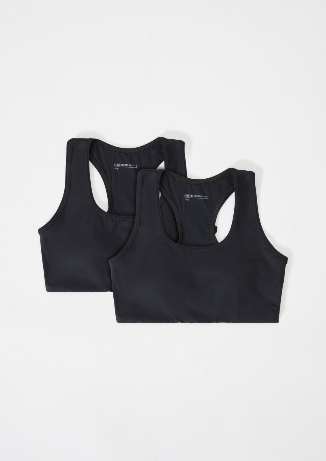 Kit Com 2 Tops Esportivos Feminino Nadador – Preto P
