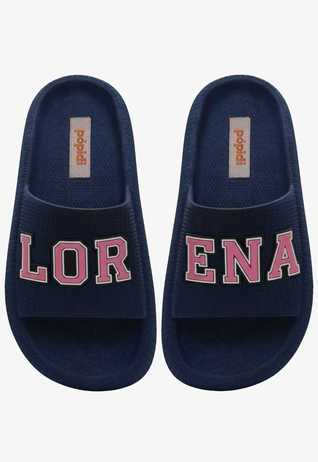 Infantil - Chinelo Pópidi Personalizado LORENA Estilo Nuvem Marinho
