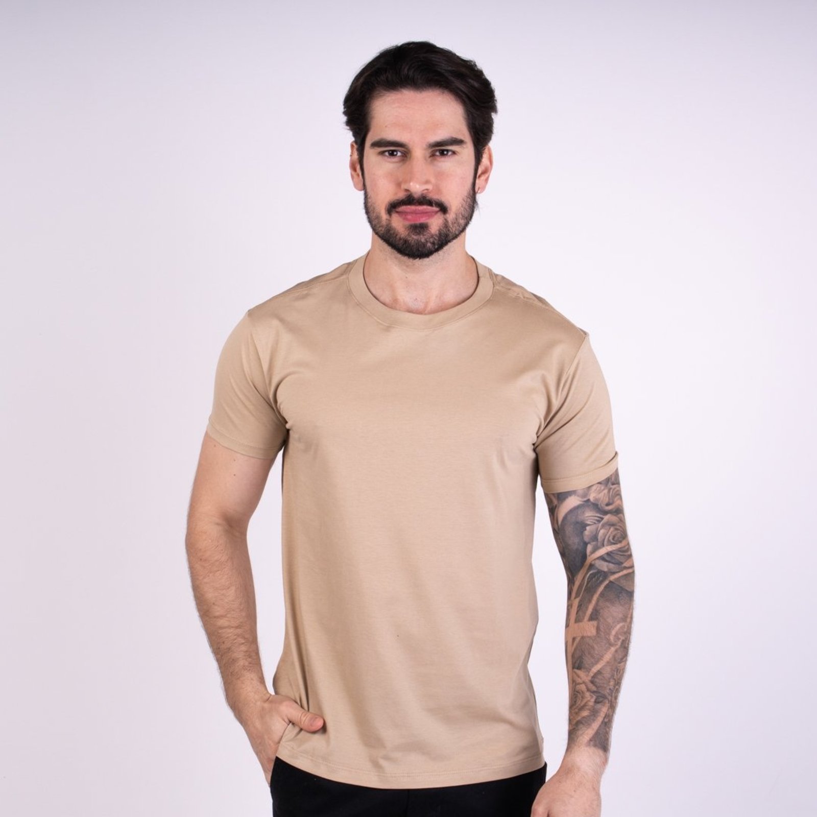 Camiseta Reserva Algodão Pima Bege