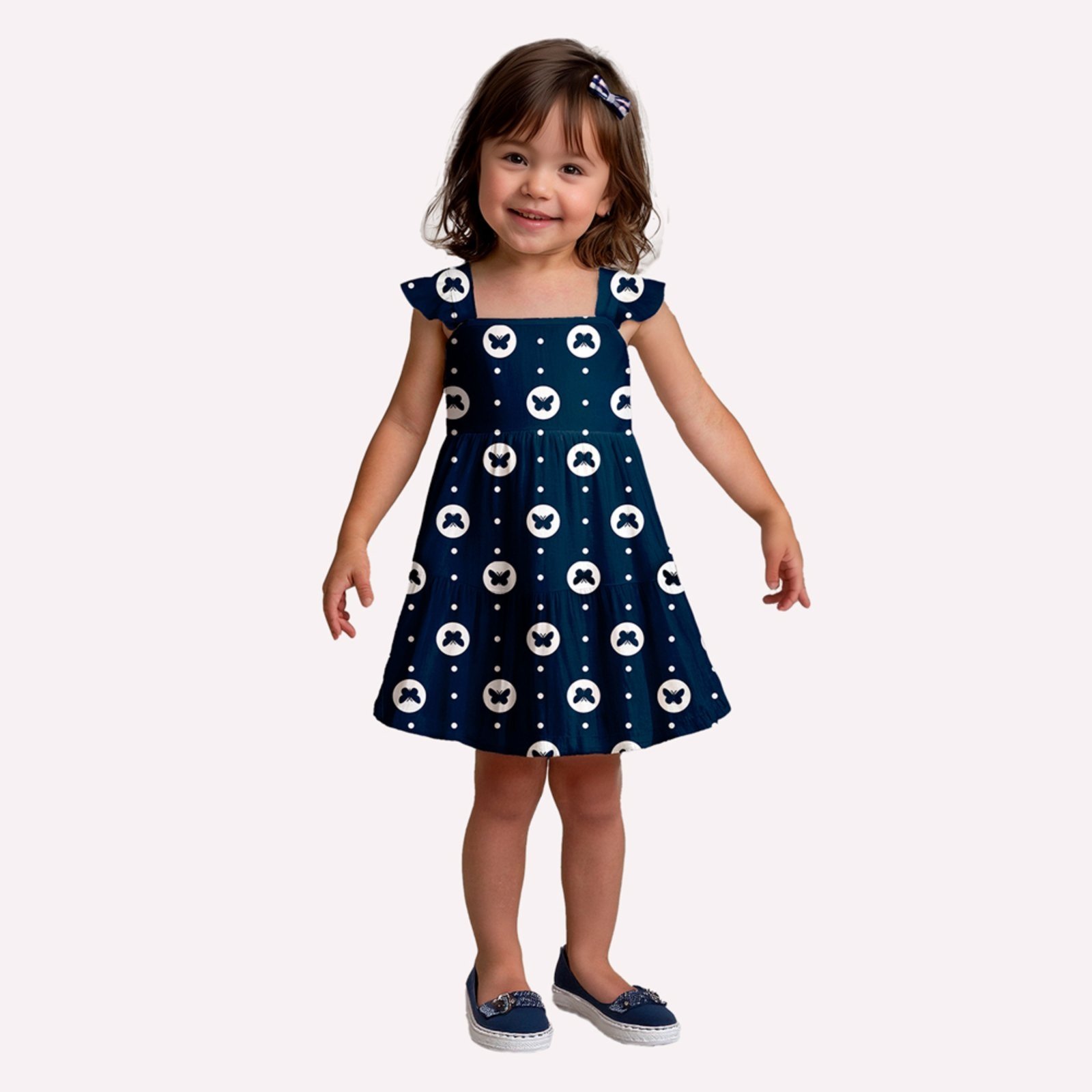 Infantil – Vestido Menina Borboletas Kyly