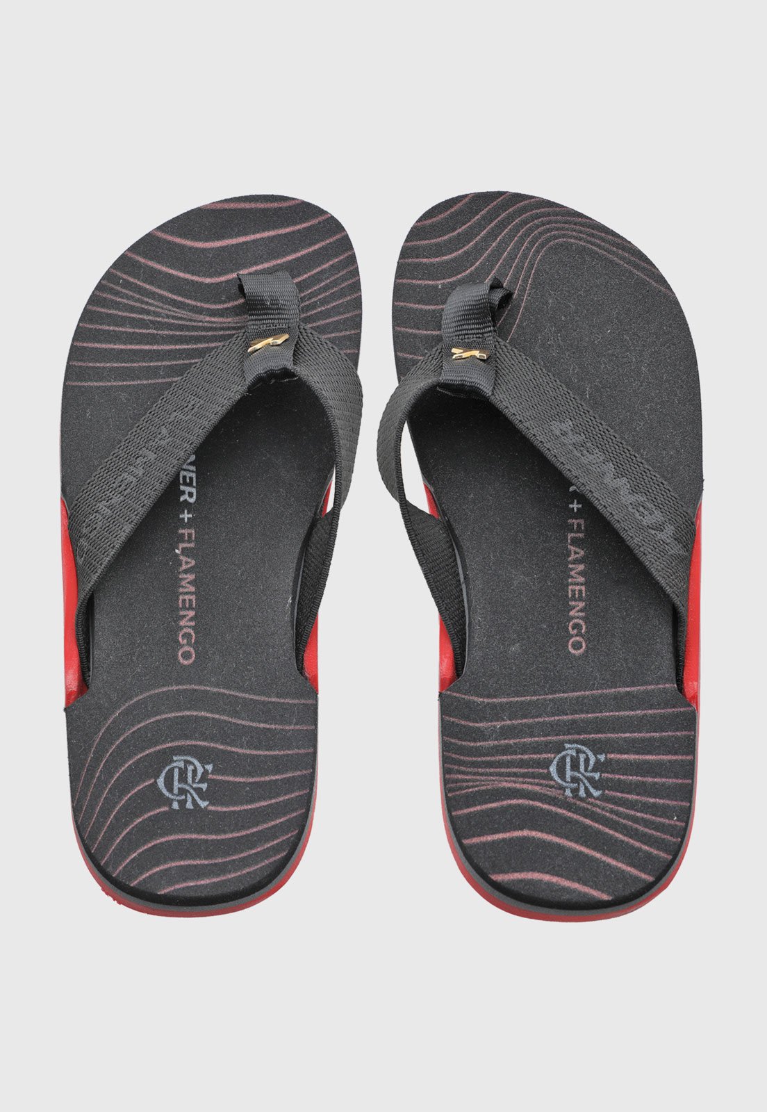 Chinelo Masculino Kenner Flamengo Nk6 Pro Preto