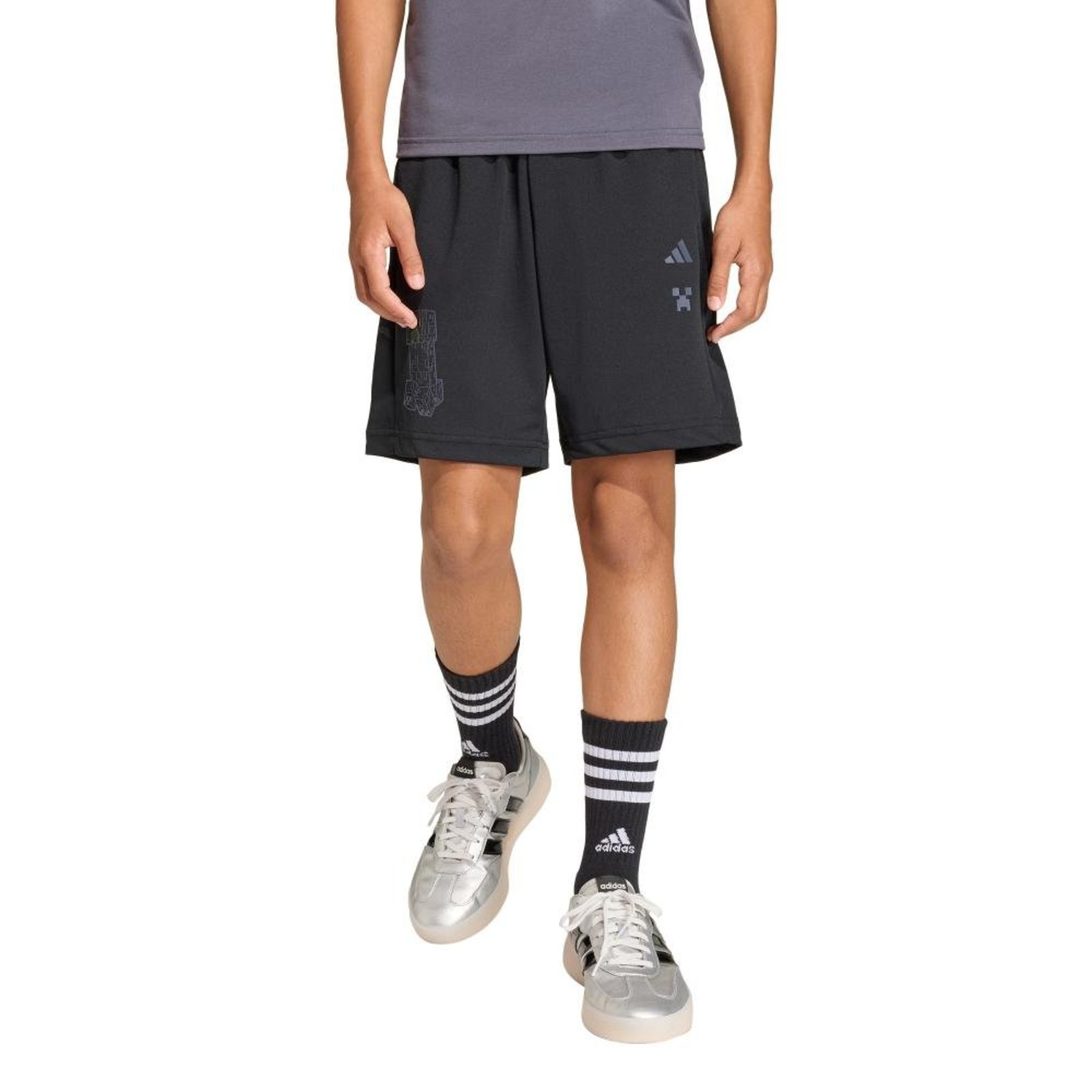 Infantil - Shorts Treino Adidas Minecraft Adidas Sportswear Preto — R$ 229,99 em Dafiti br