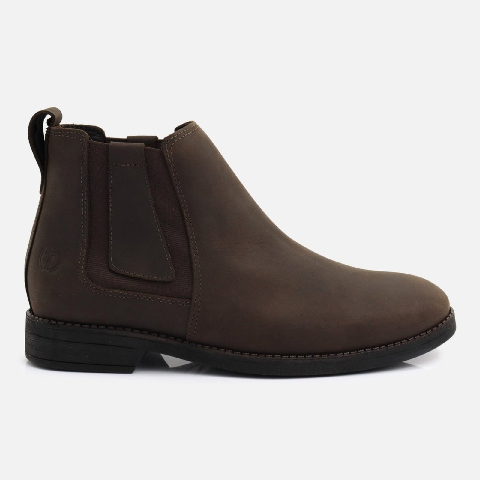 Botina Masculina Couro Legítimo Ultra Resistente Conforto Extremo Solado Antiderrapante Durabilidade Máxima Chocolate