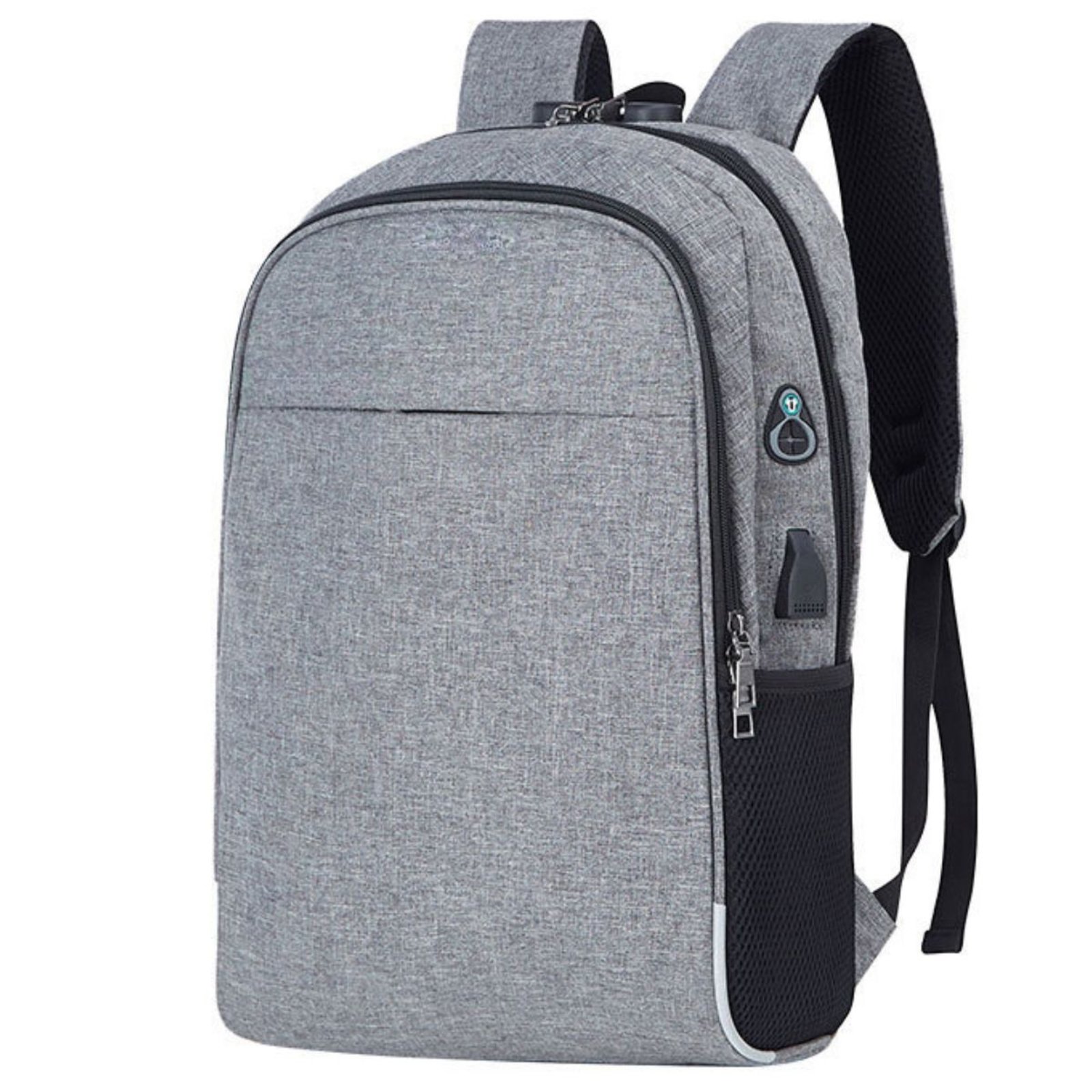 Mochila Masculina Para Notebook Reforçada Bolsa Trabalho Star Shop Cinza