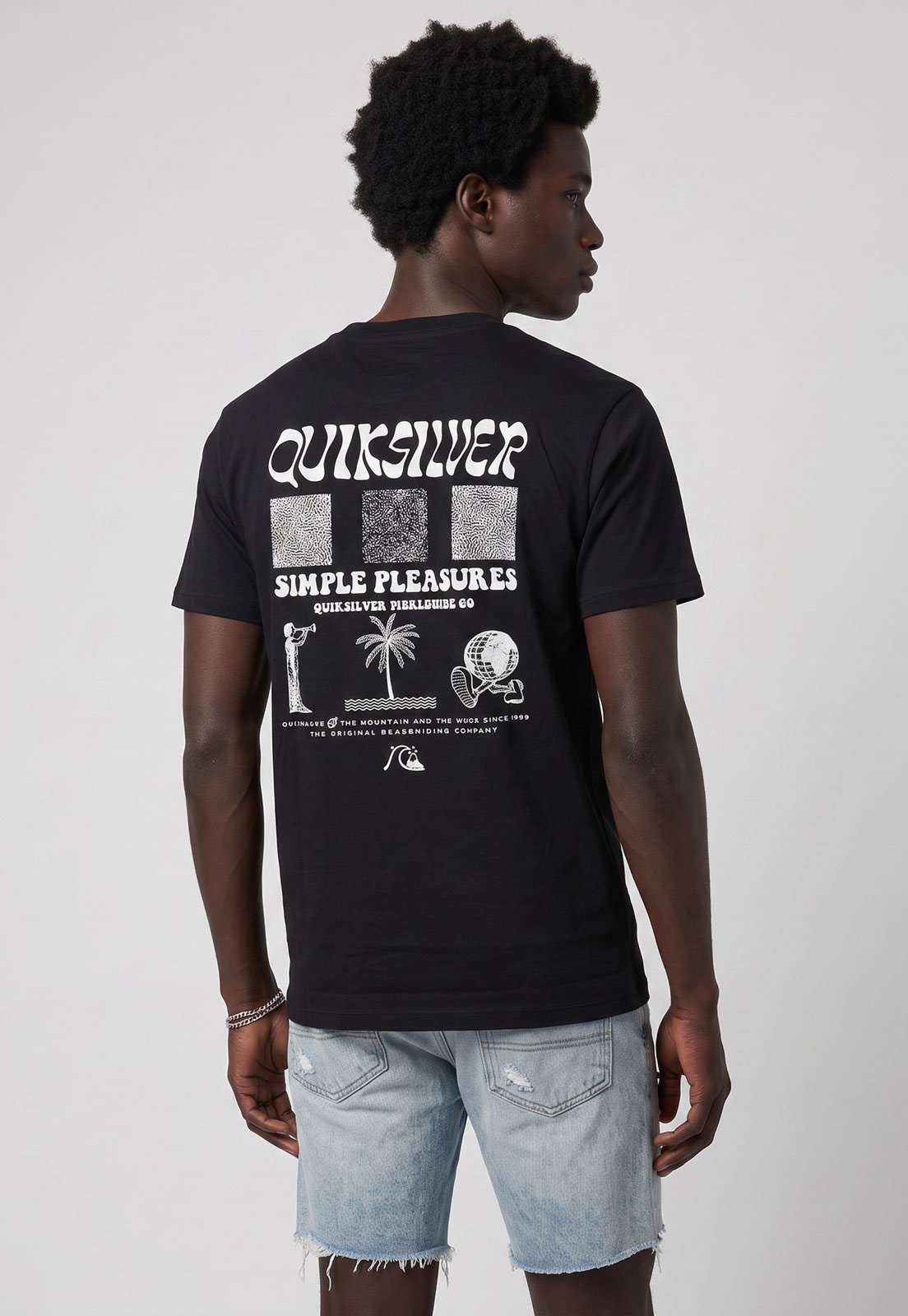 Camiseta Masculina Quiksilver Mistiquik Preta