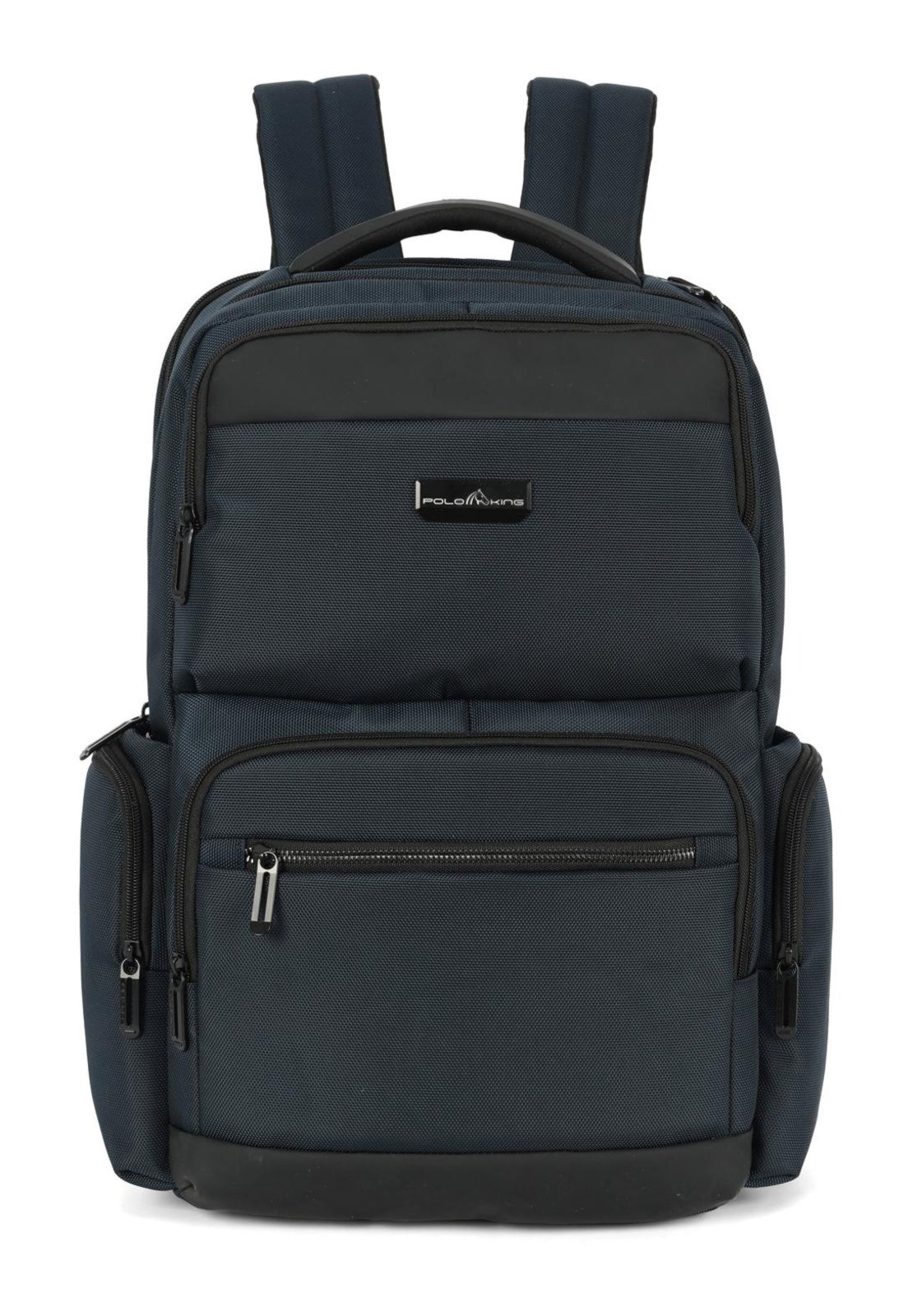 Mochila de Costas Grande Executiva Dois Compartimentos Notebook Polo King Azul