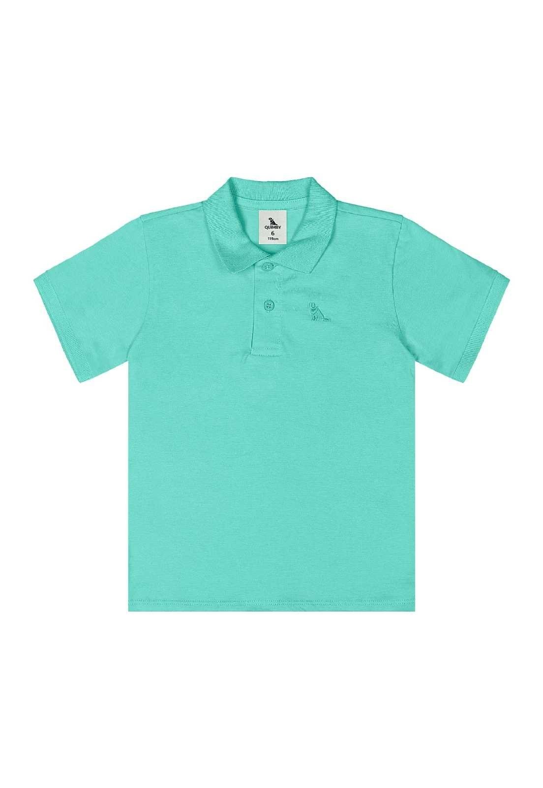 Infantil - Camisa Polo para Menino em Algodão Quimby Verde
