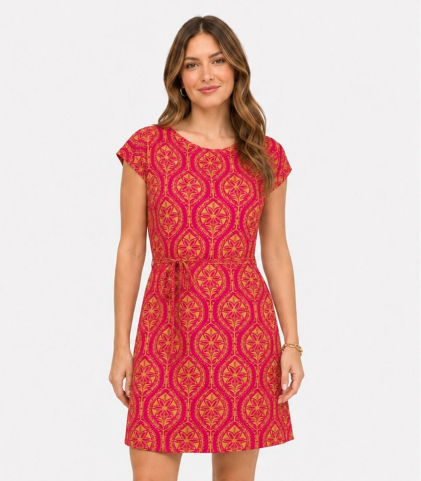 Vestido Curto Em Visco Premiere Infinita Cor Rosa