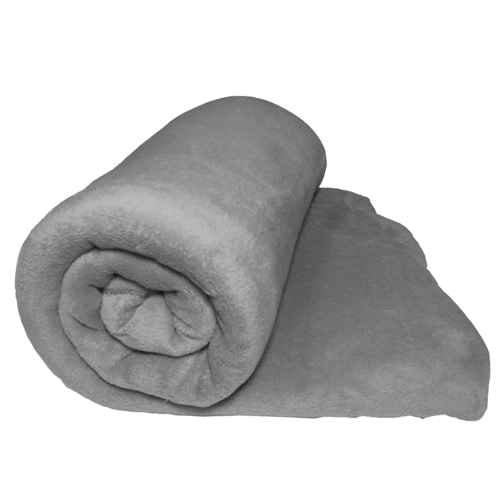 Cobertor Casa Scarpa Blush Solteiro Mantinha Felpuda 1 Peça - Cinza