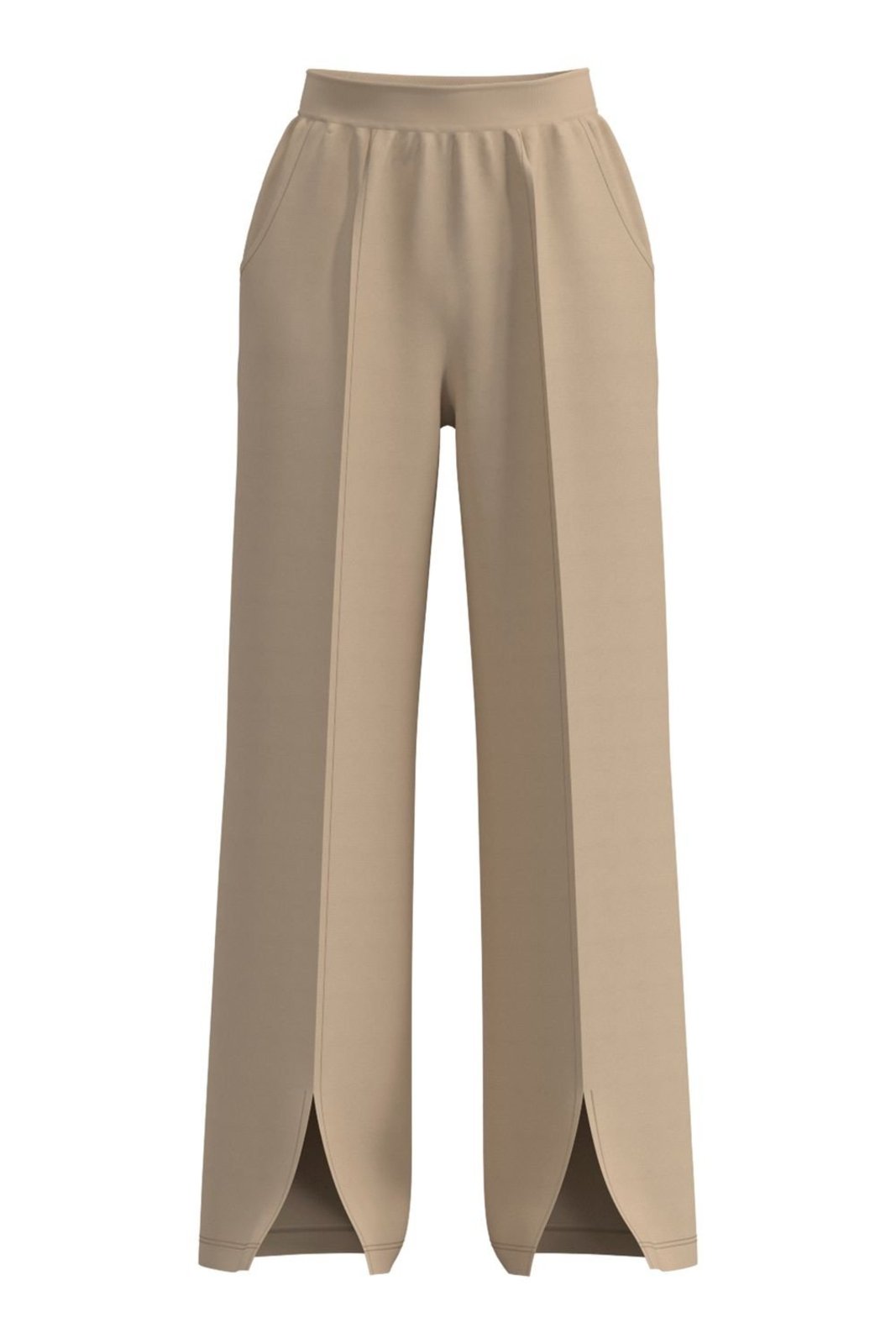 Infantil - Calça Juvenil Pantalona Fenda Frontal Beats Bege