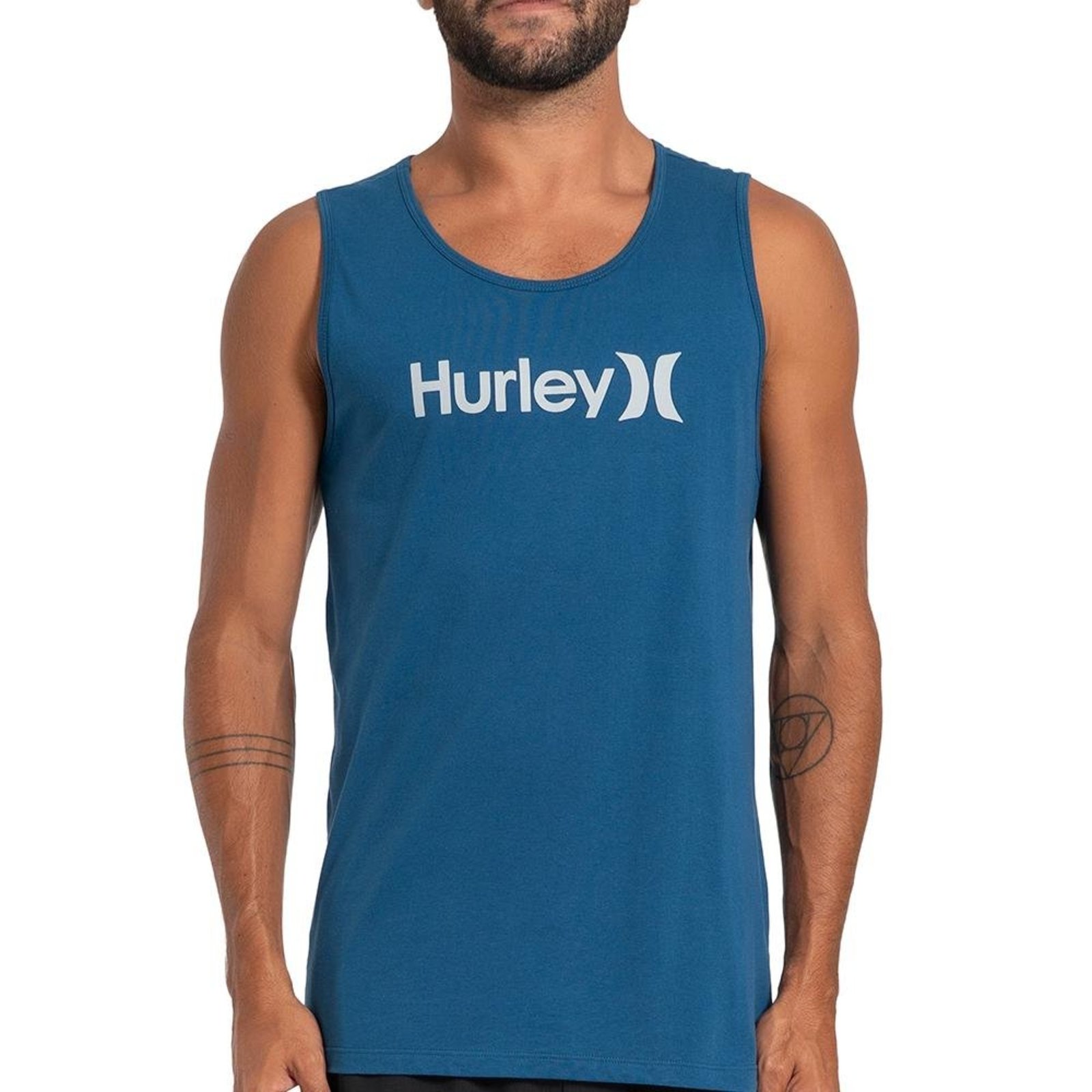 Regata Hurley O&O Solid Oversize SM27 Masculina Marinho