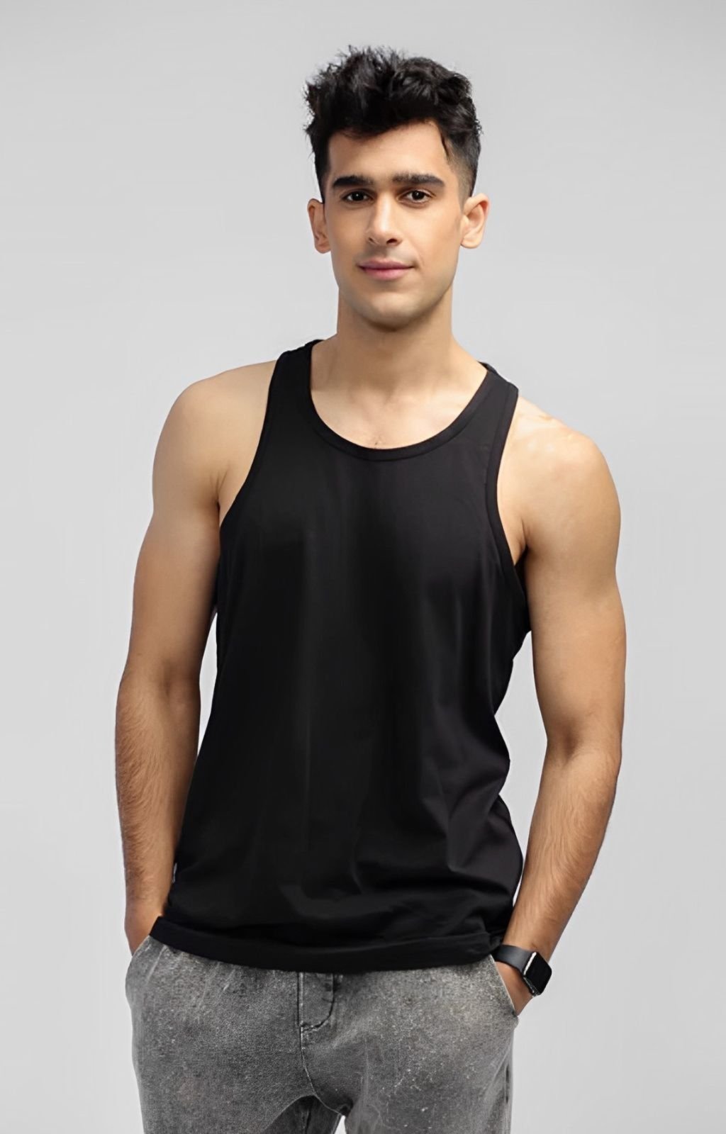 Regata Cavada Verão Slim FItess Preta