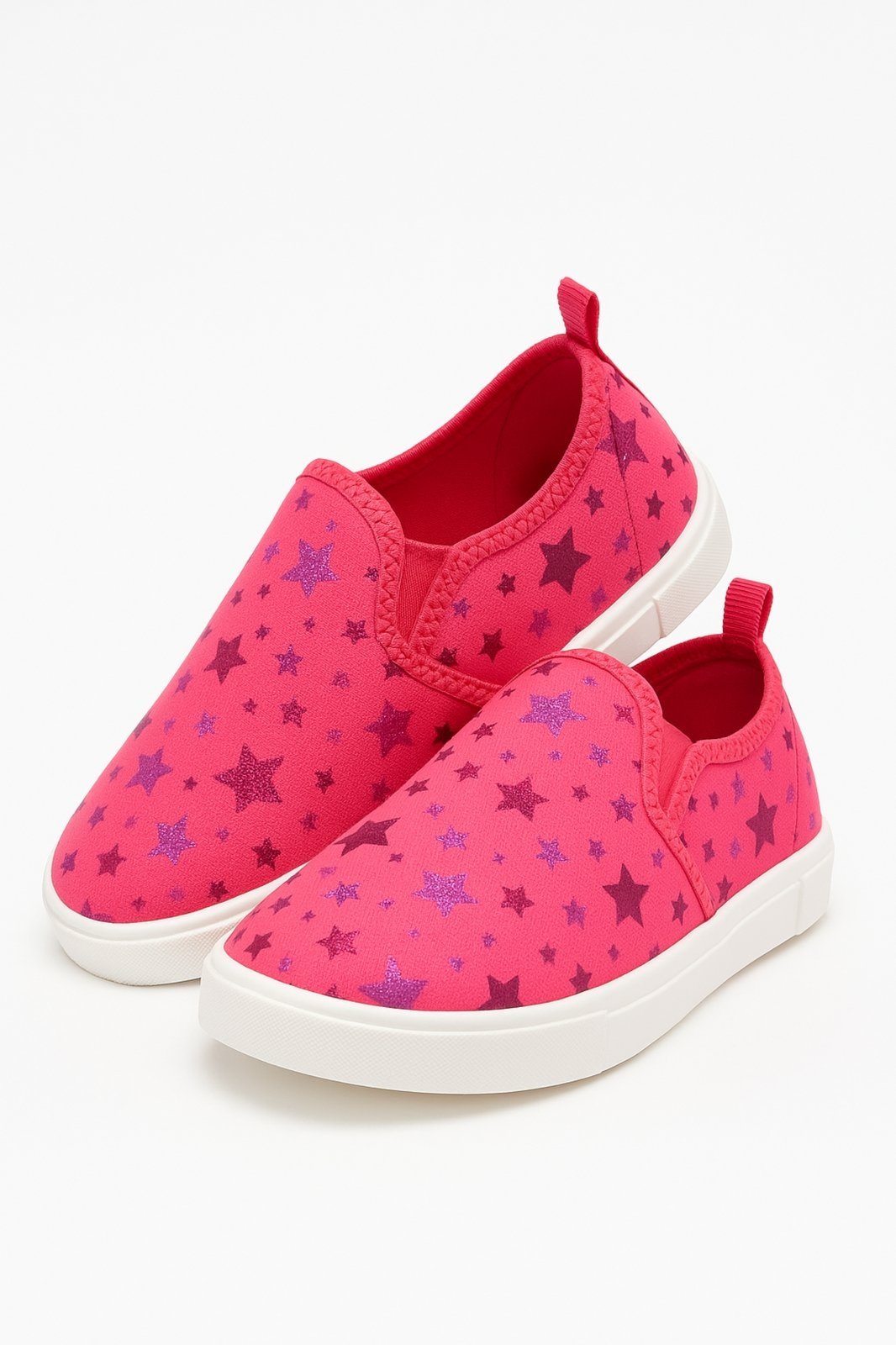 Vista 3 Infantil - Tênis Calce Fácil Sublimado Estrelas VIDA COSTEIRA rosa