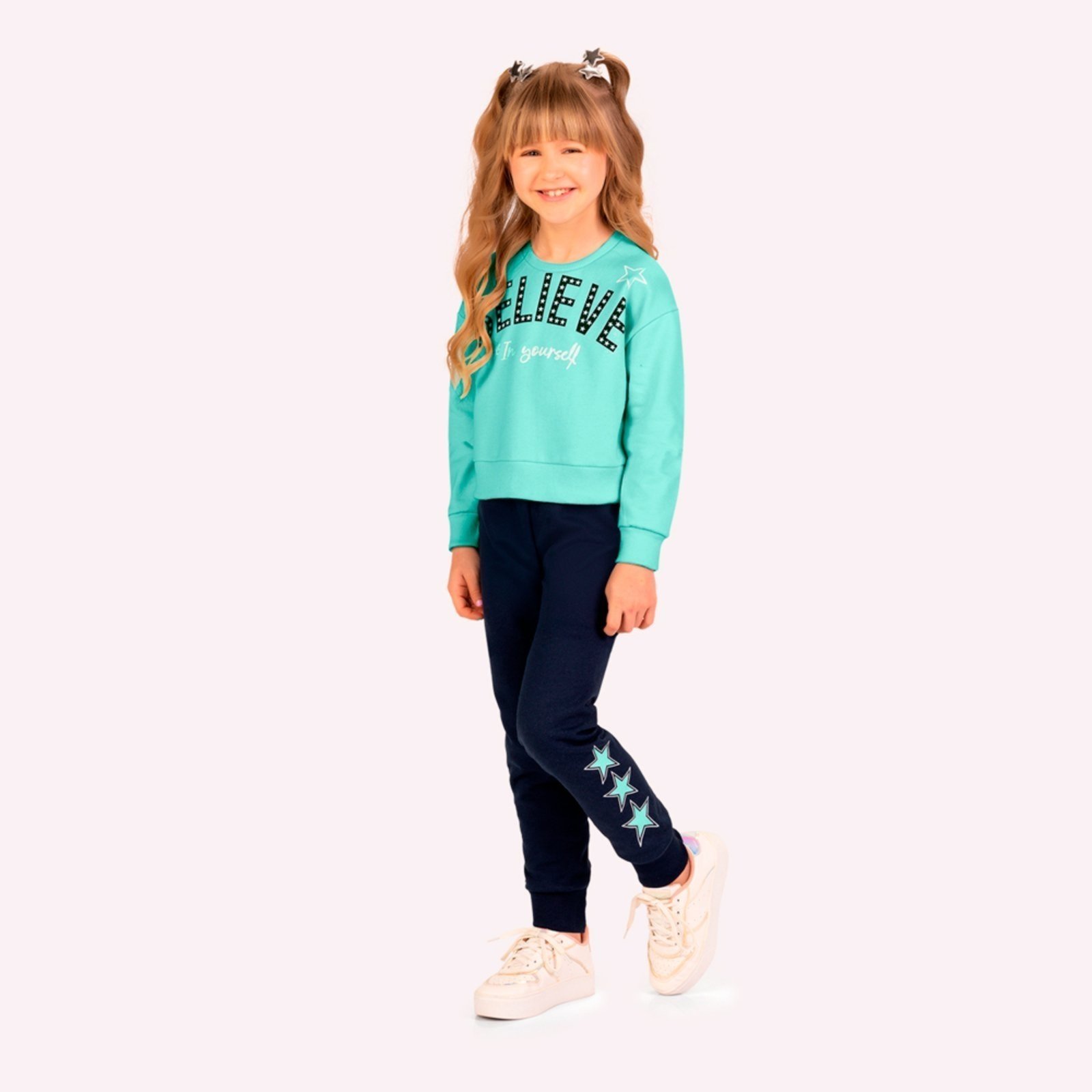 Infantil - Conjunto Menina em Algodão Kyly