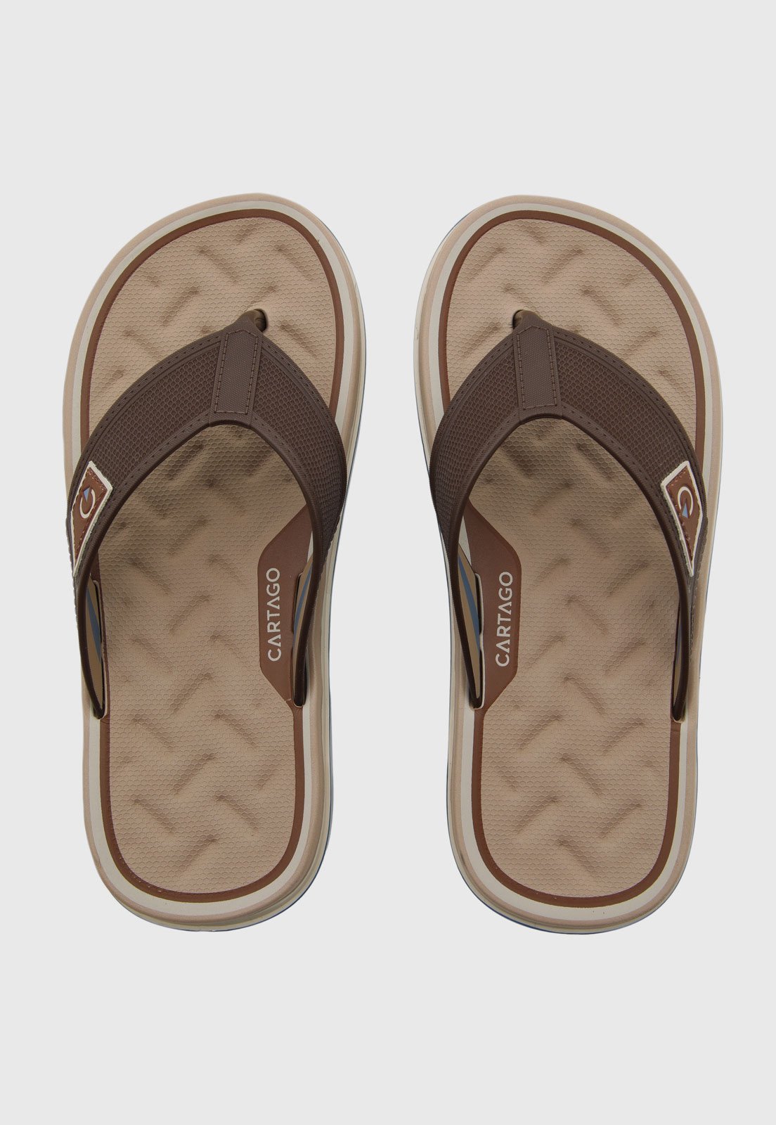 Chinelo Masculino Cartago Málaga Sport Marrom
