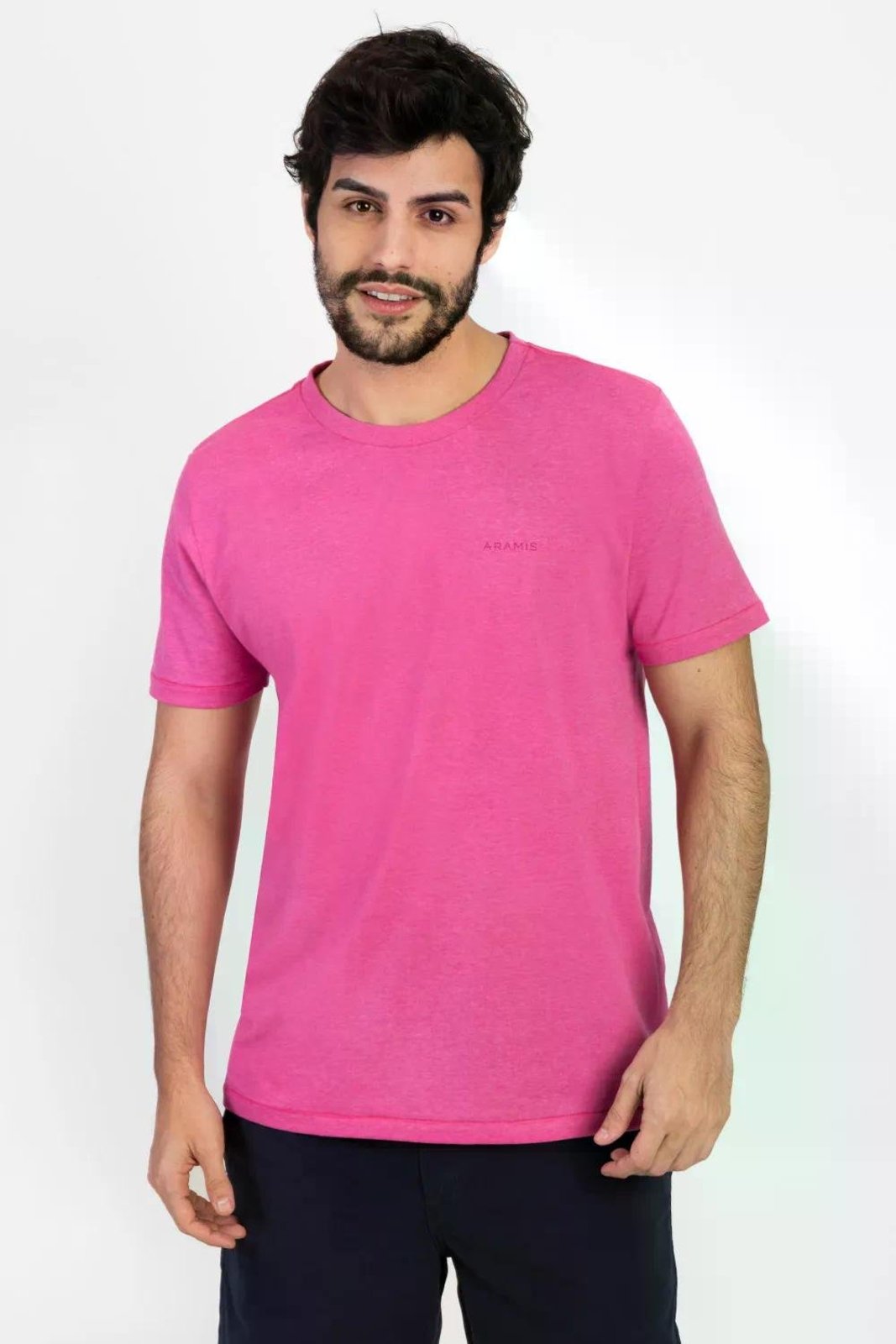 Camiseta Manga Curta Lisa Eco Pink 110