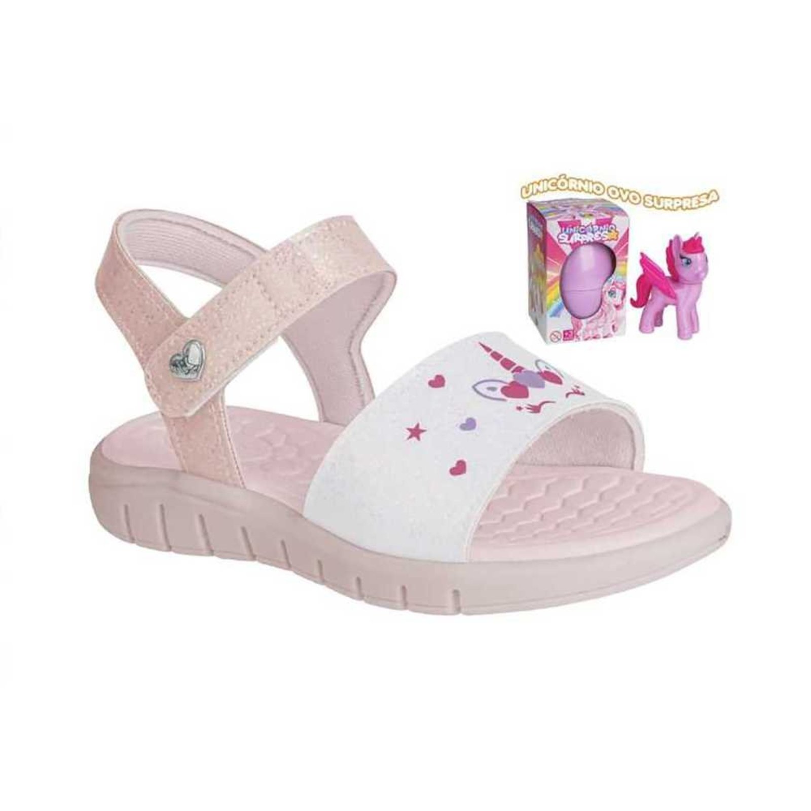 Infantil - Sandália Menina Kidy Toys Unicórnio Ovo Surpresa