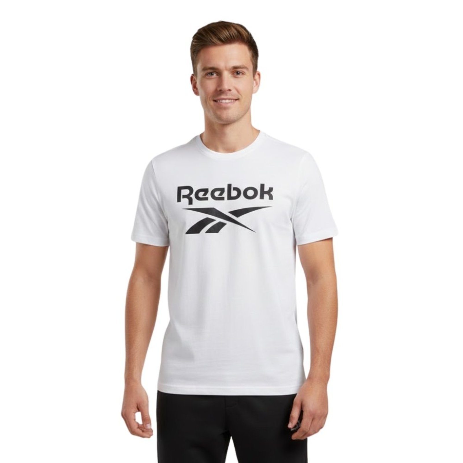 Vista 2 Camiseta Reebok Oportunity Logo Masculina preto Reebok preto