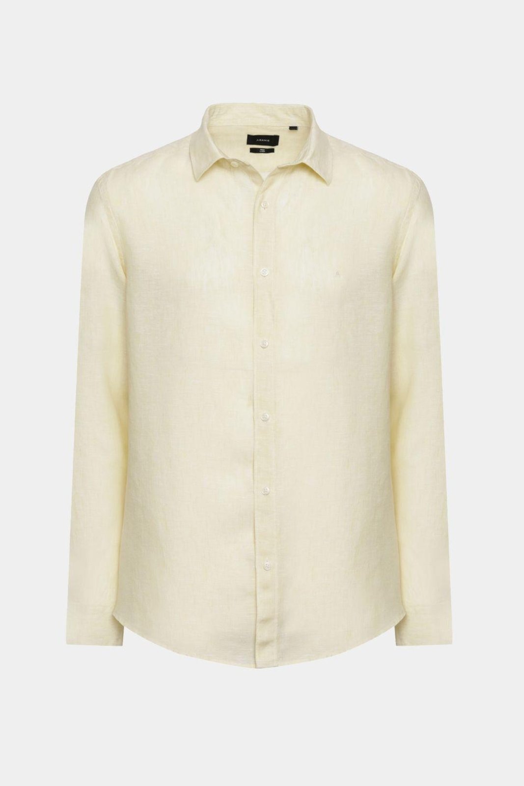 Camisa Aramis Manga Longa Move Slim em Linho Amarelo