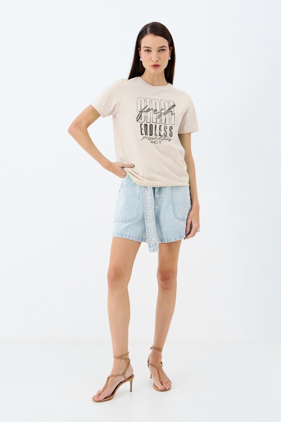 Vista 3 T-Shirt Start Fresh ACT FEMININO coral ACT FEMININO coral